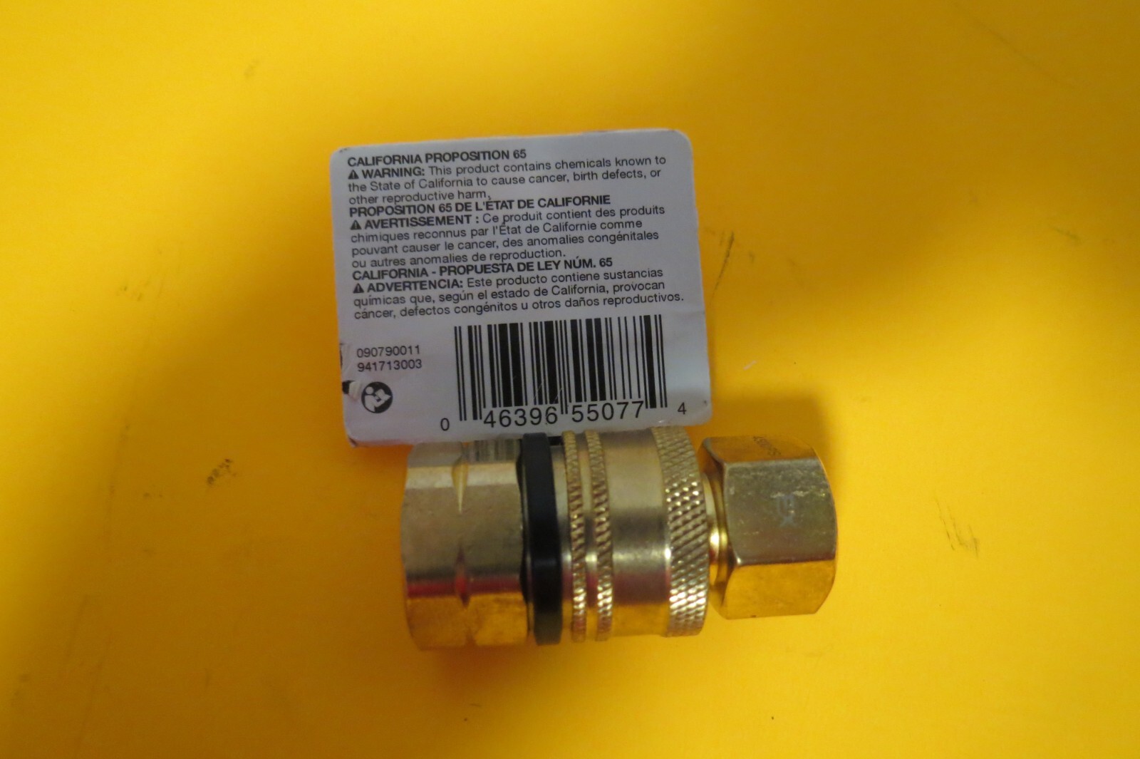 3/8 Inch Brass Quick Connect Kit 4500 Max PSI New In Package