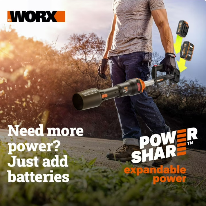 WG620 WORX 20V Power Share 4.0Ah Hydroshot Portable Power Cleaner (320 PSI)