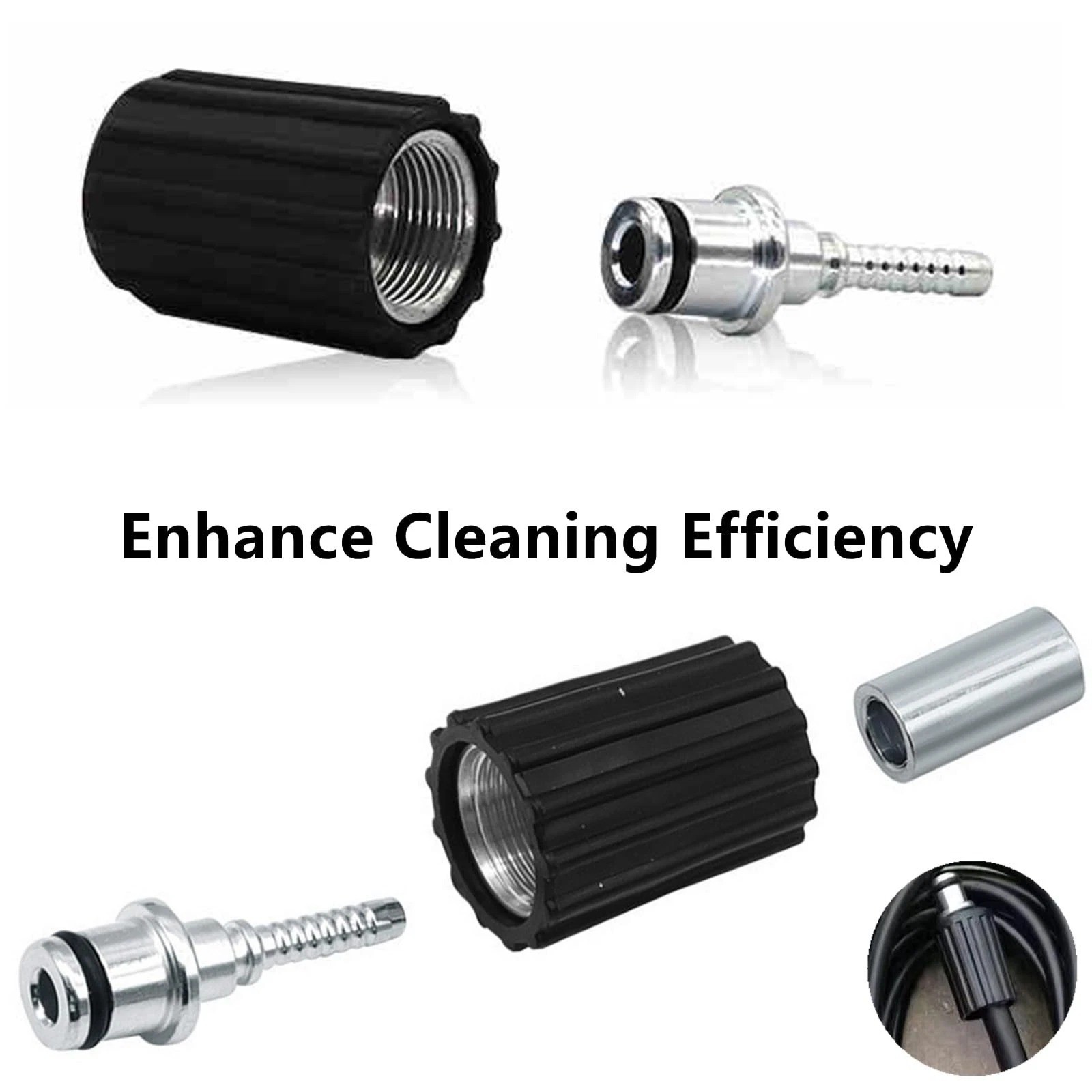 High Pressure Washer Hose Repair Kit, Hose Washers Insert Fittings Car Washer…