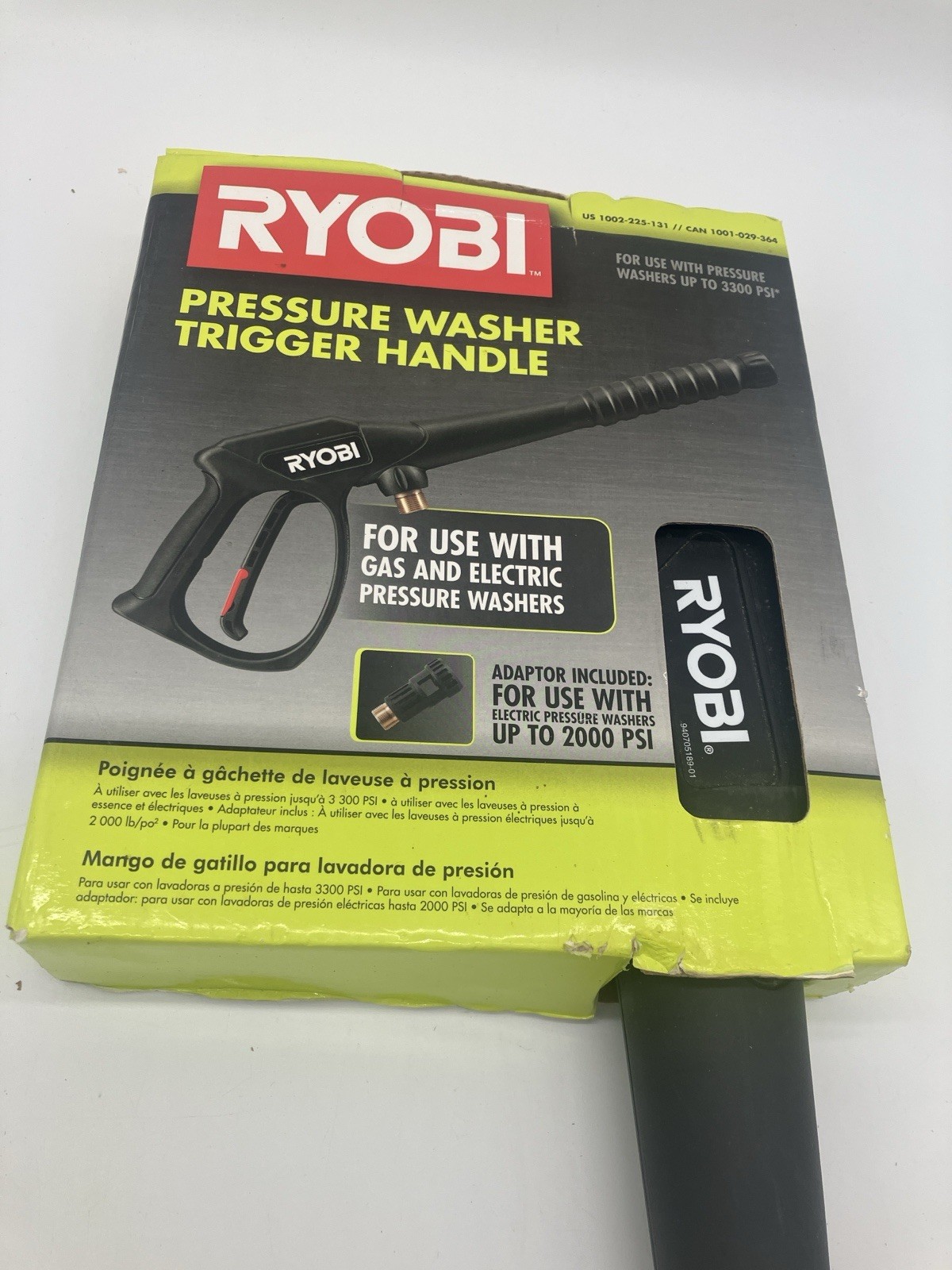 RYOBI 3,300 PSI Pressure Washer Trigger Gun Kit