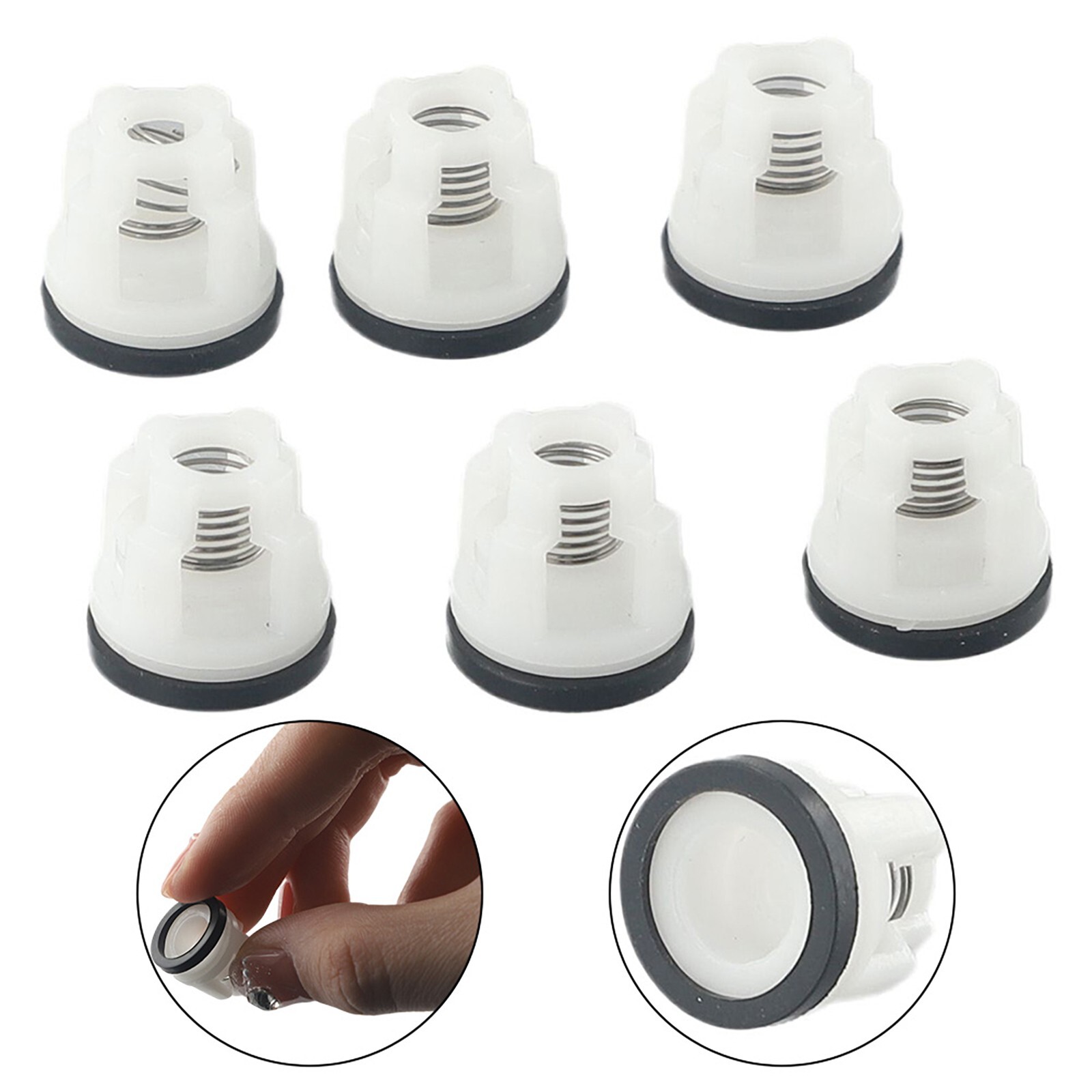 6 PCS Check Valve Pressure Pumps Head Repair Parts Water Inlet Pressure Washer