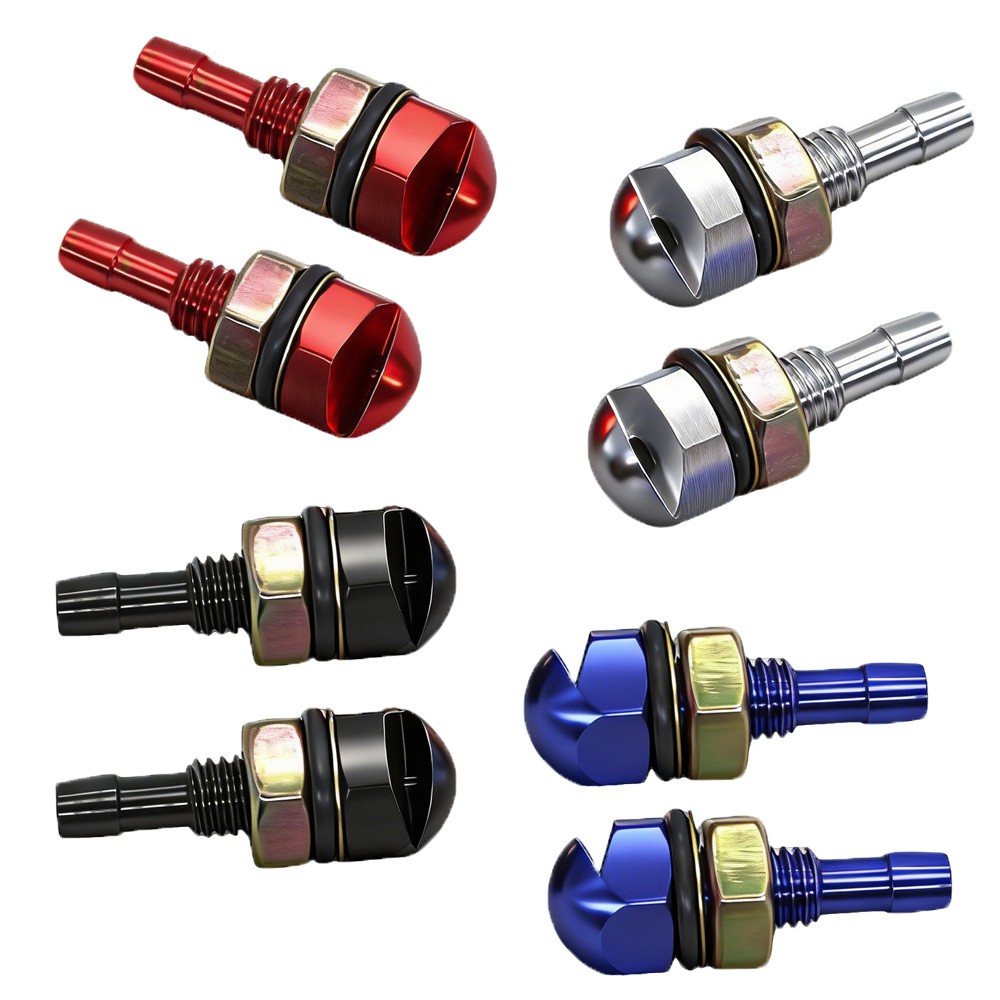 2X Universal Aluminum Windshield Wiper Water Jet Spray Washer Nozzle For Vehicle