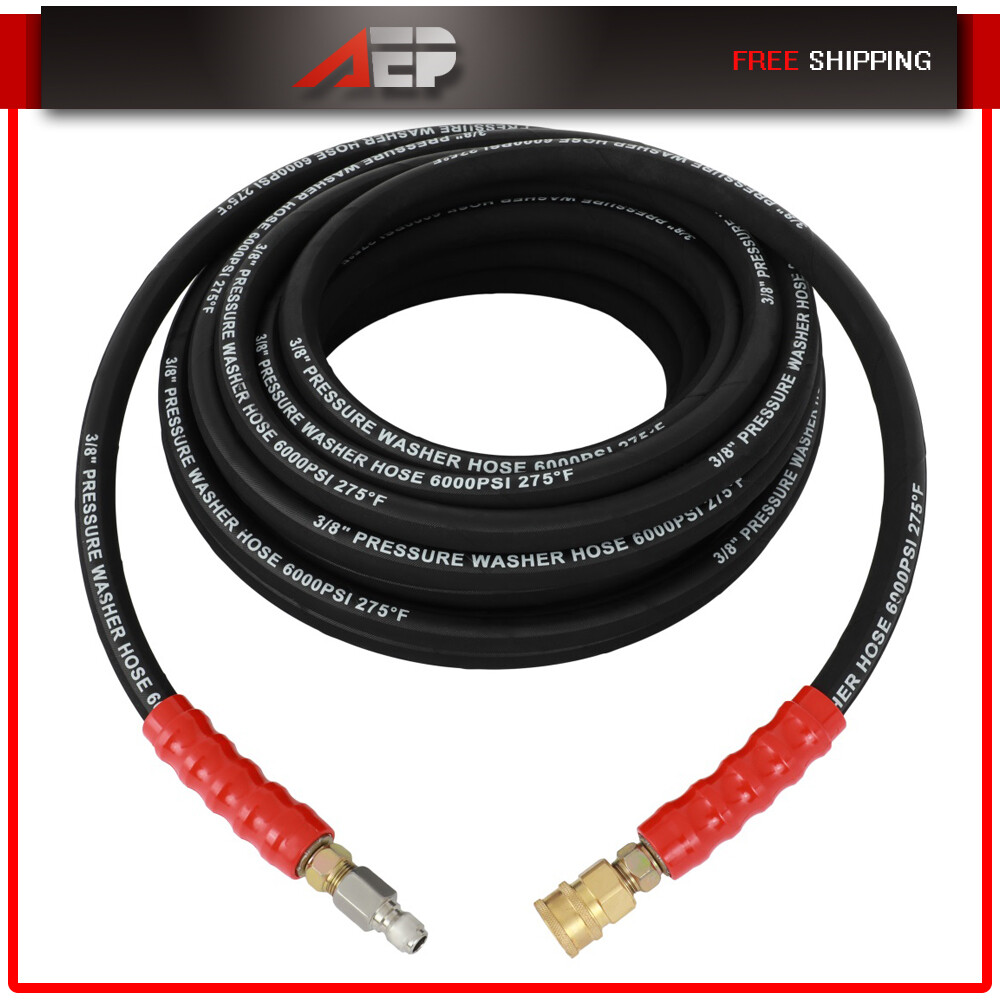 Non-Marking R2 Rating 50ft x 3/8″ 6000 PSI for Pressure Washer Hose High Quality