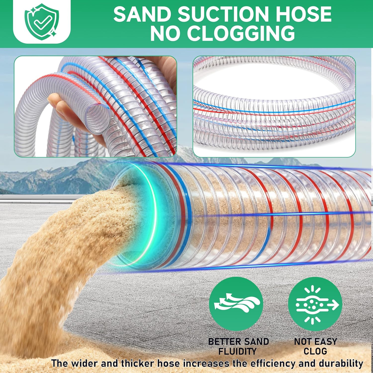 Pressure Washer Sandblasting Kit, Wet Sand Blaster for Pressure Washer with 18 F