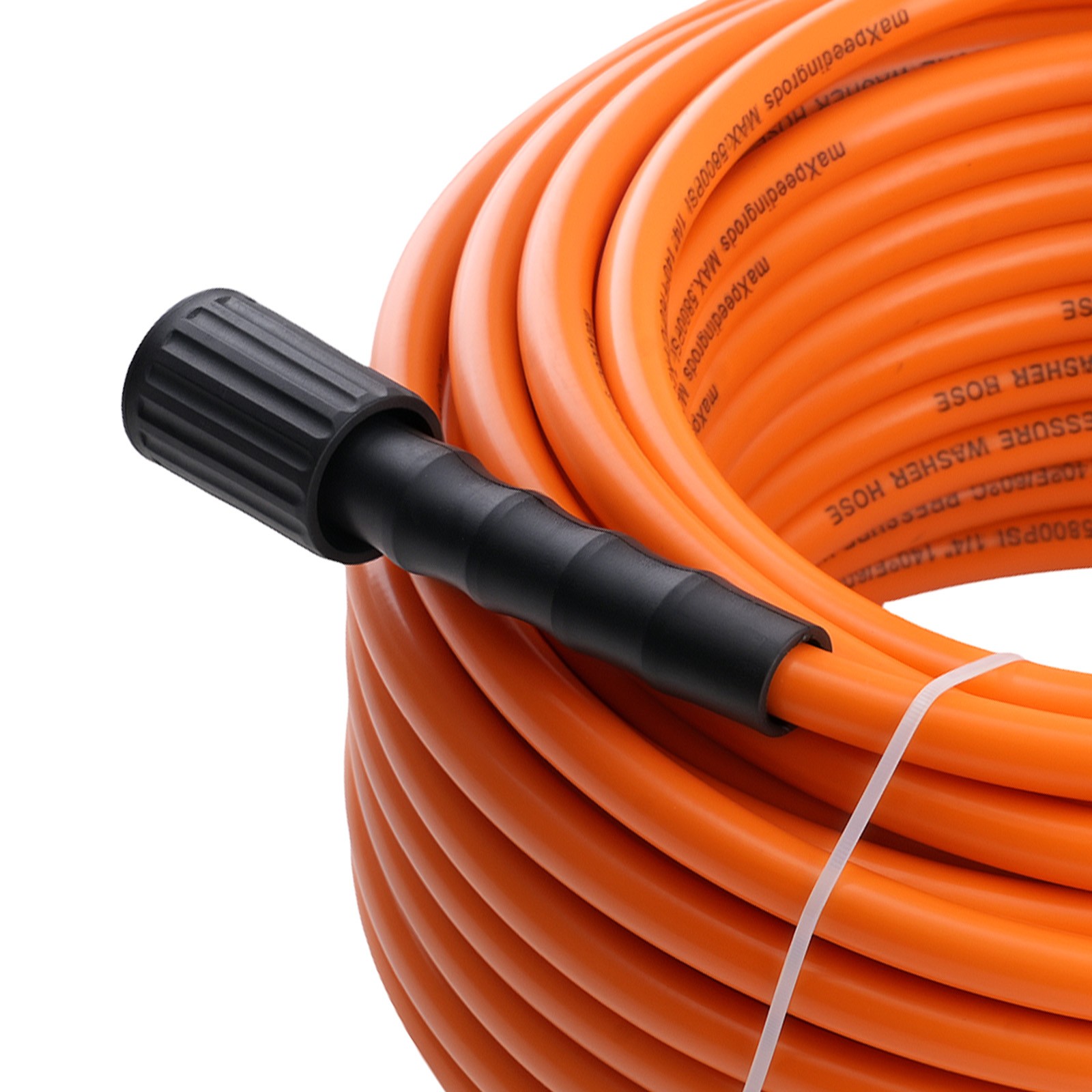 5800 PSI Pressure Washer Hose 100 ft w/ M22-14mm to 3/8″ Quick Connect Coupler