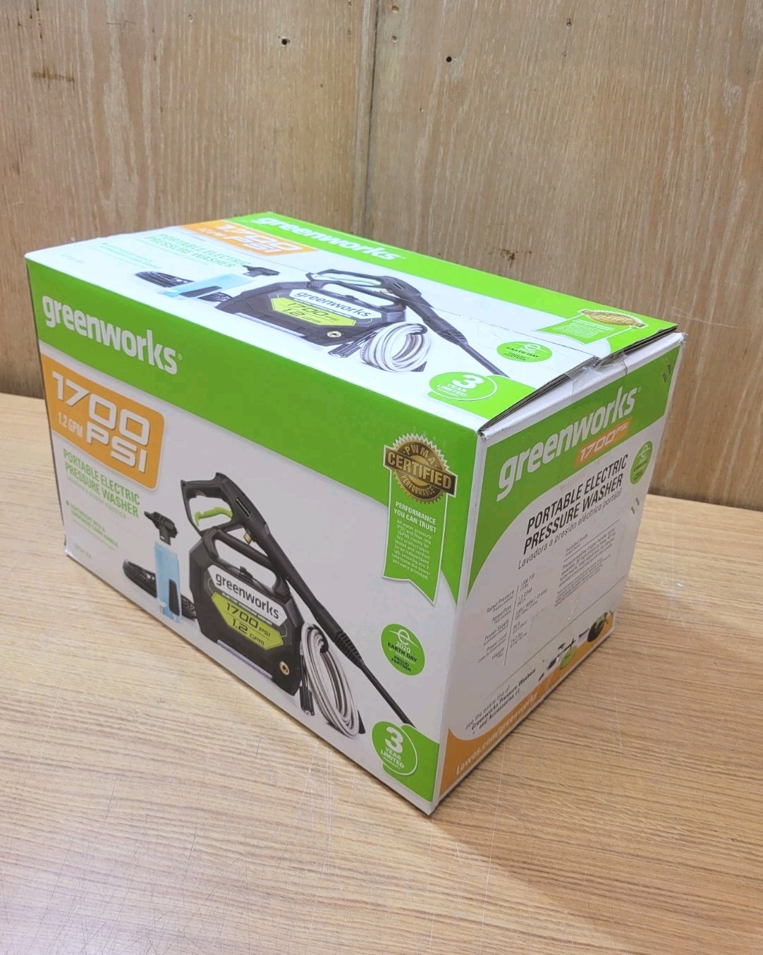 Greenworks 1700 PSI Portable Electric Pressure Washer Kit | BRAND NEW