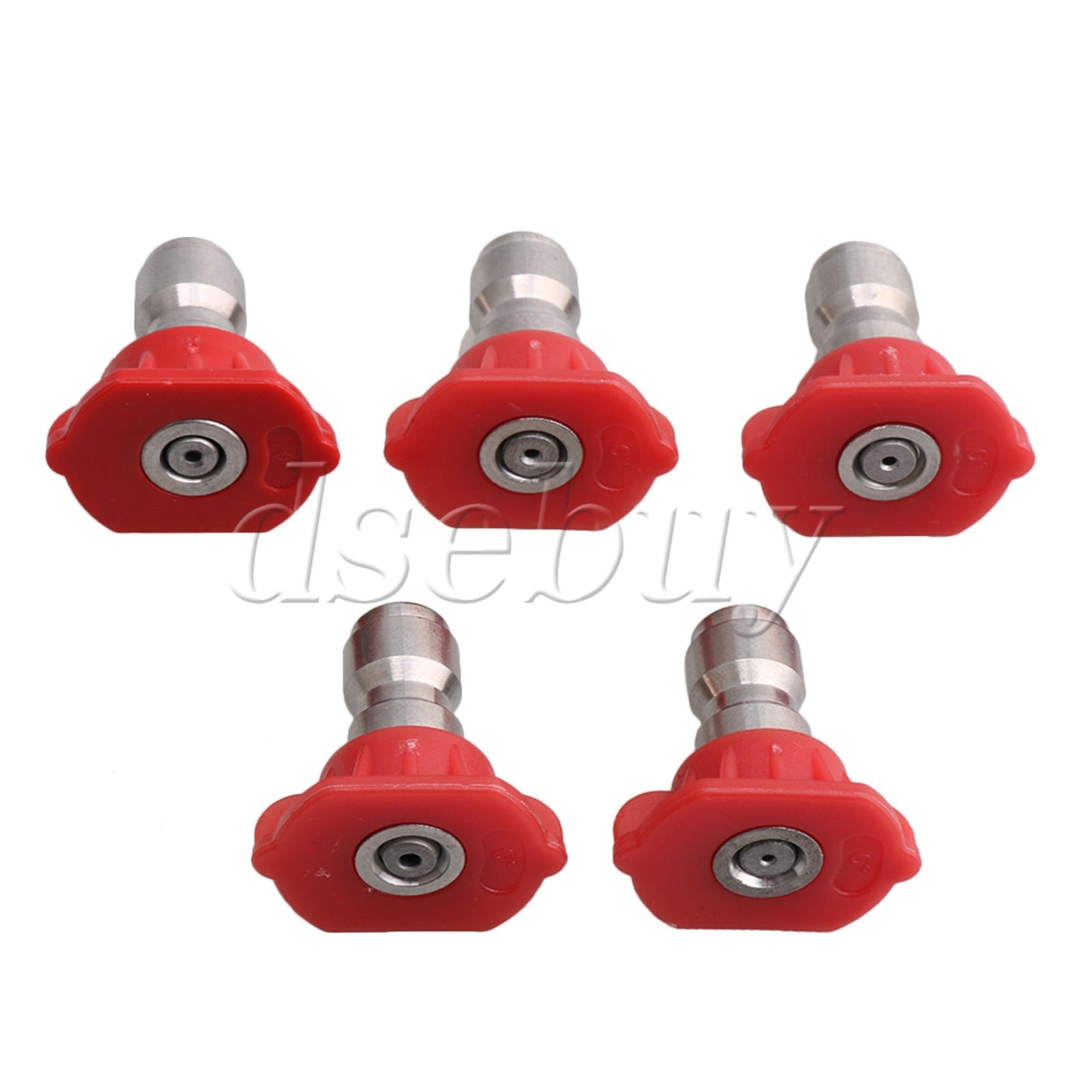 5PCS Stainless Steel Plastic Spray Nozzle Tip 0 Degree 1.0/1.2/1.4/1.6/2.0mm