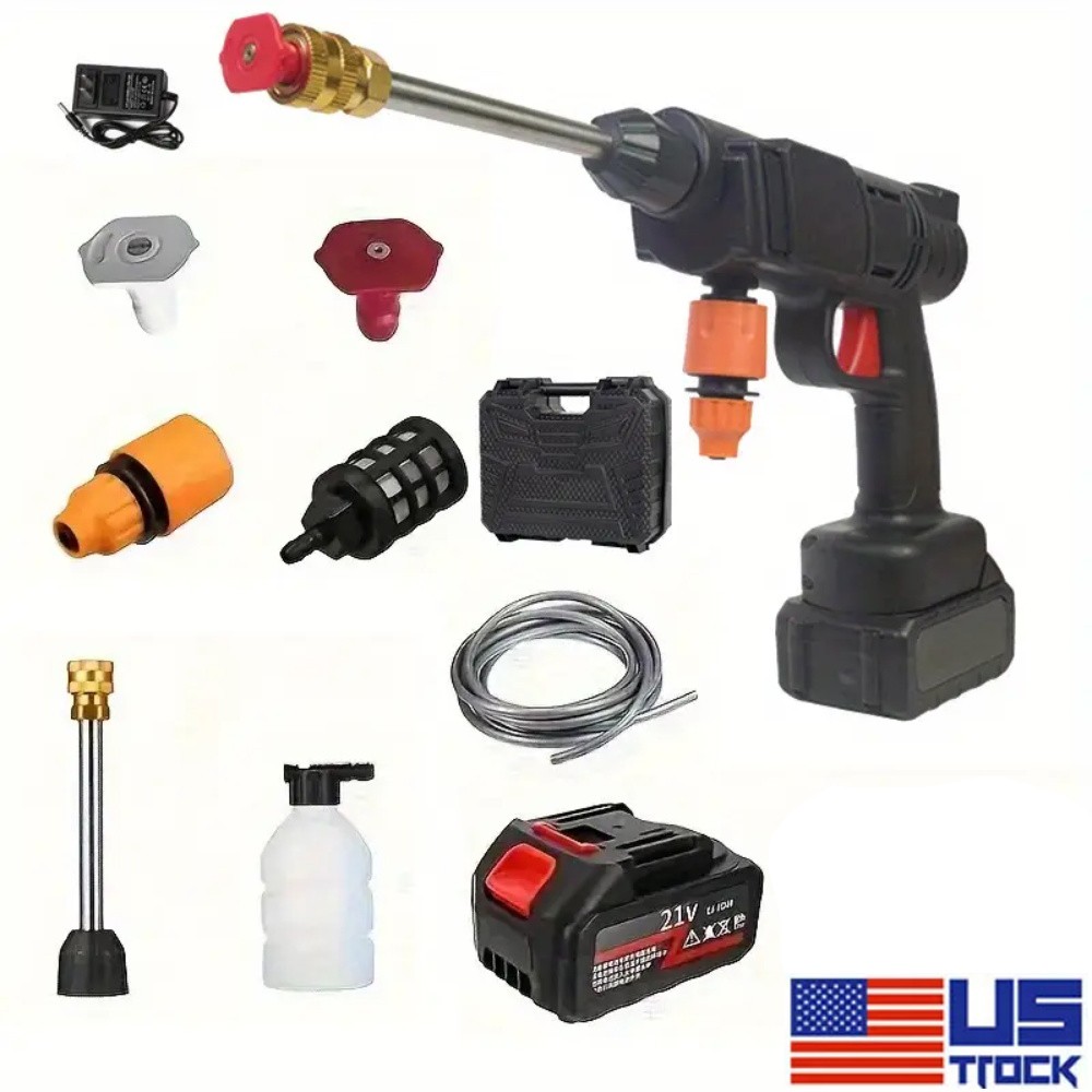 4000PSI Electric High Pressure Water Spray Gun Car Washer Portable Cleaner Kit