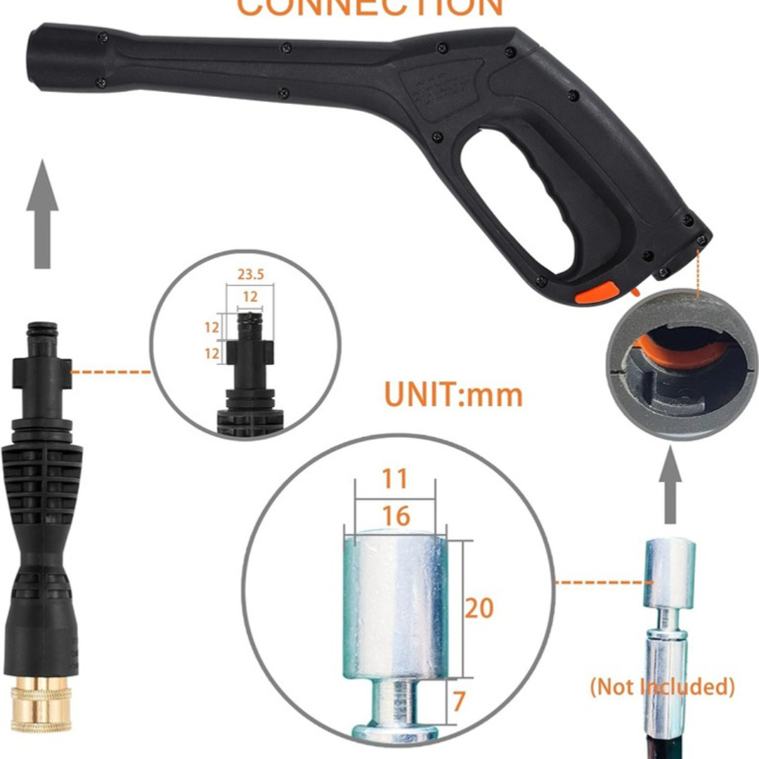 Pressure Washer Gun Kit with 5 Nozzles – Compatible with Some of Portland Hus…