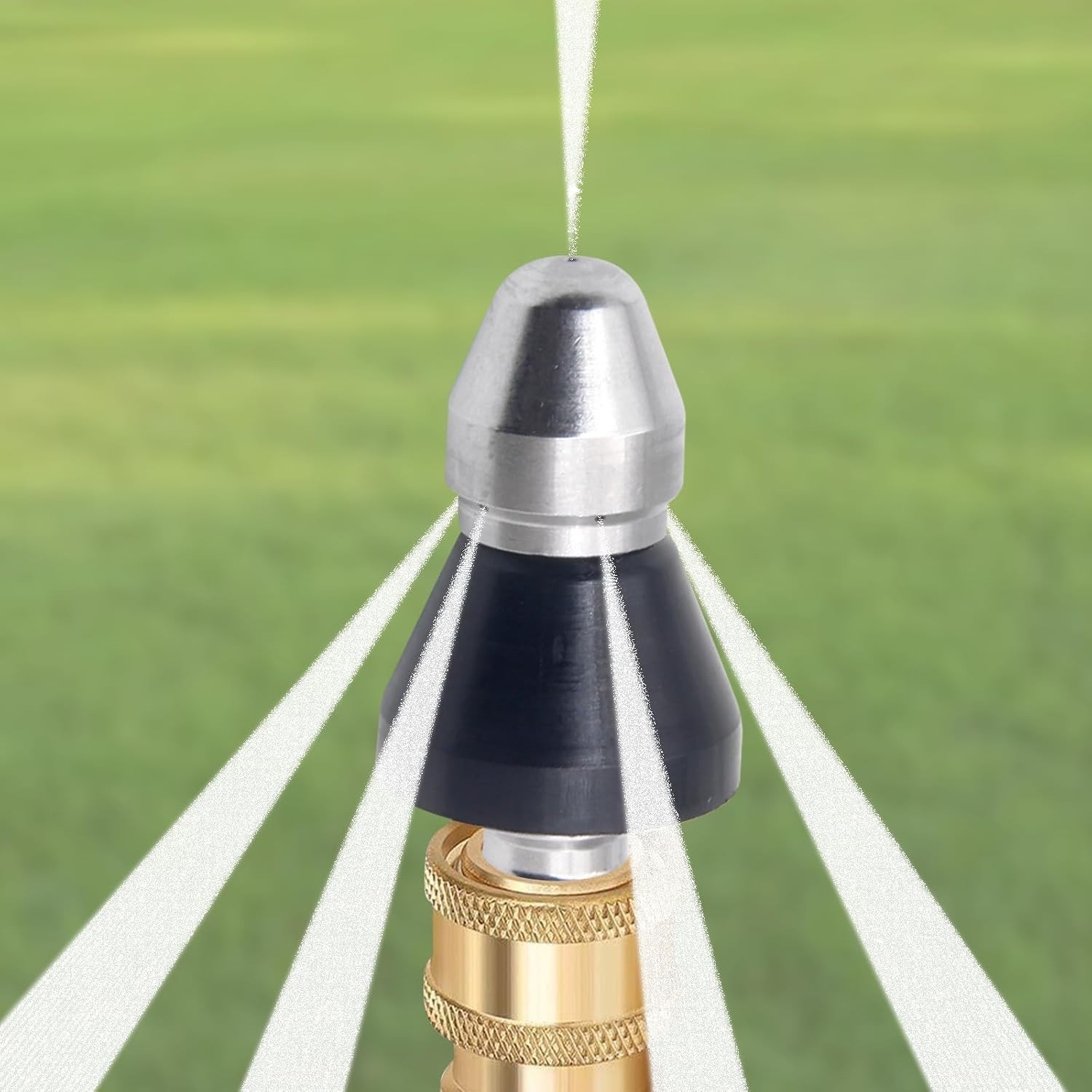 High-Pressure 3/8” Sewer Jet Nozzle Set – Sturdy 2-Piece Cleaning Solution