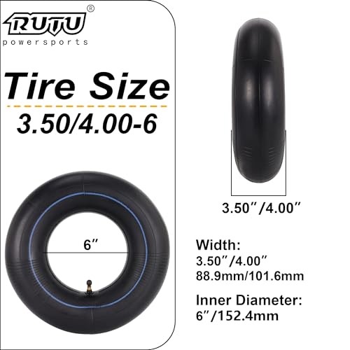 3.50/4.00-6 350/400-6 Inner Tube with for Mowers Angled Valve Stem