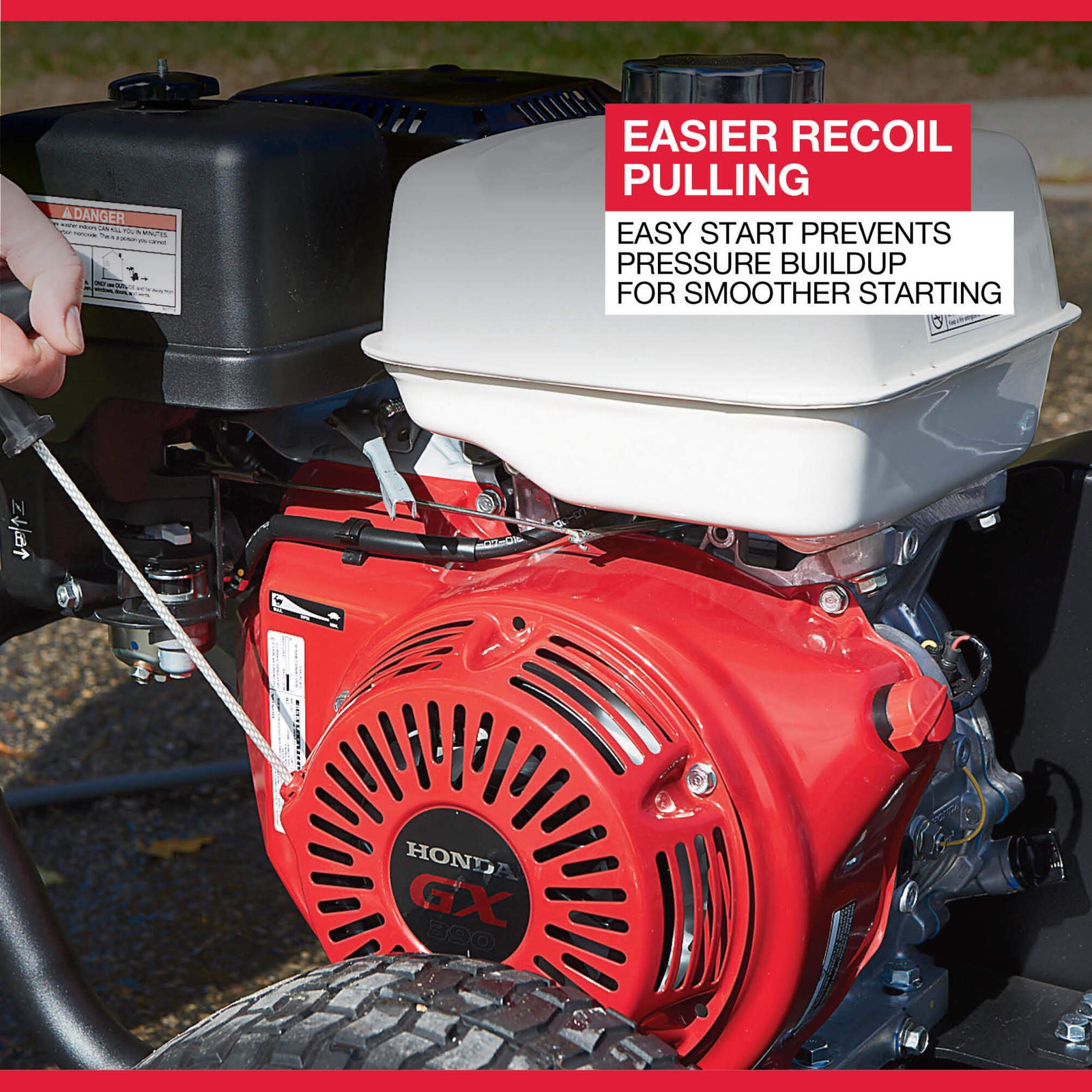 NorthStar Gas Cold Water Pressure Washer, Honda GX390 OHV Engine, 4000 PSI, 3.5