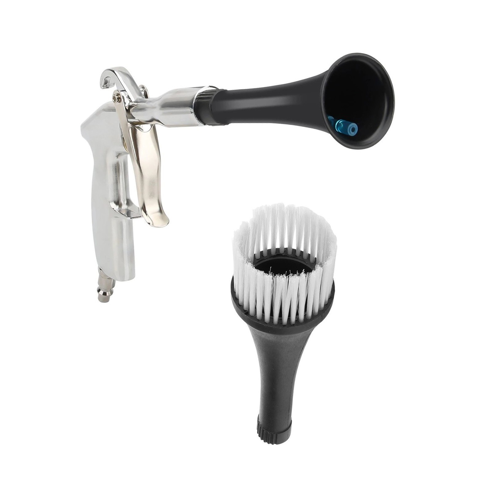 360° Rotating Tornado Air Gun fit for Auto Interior Cleaning 2 Interchangeable T