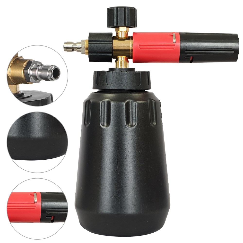 New Pressure Washer Gun Car Wash Soap Lance Cannon Spray Bottle Snow Foam Kit