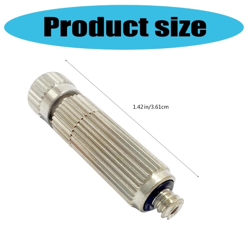 10 Brass Misting Nozzles 0.4mm Ceramic Hole Anti Drip Durable for Garden Cooling