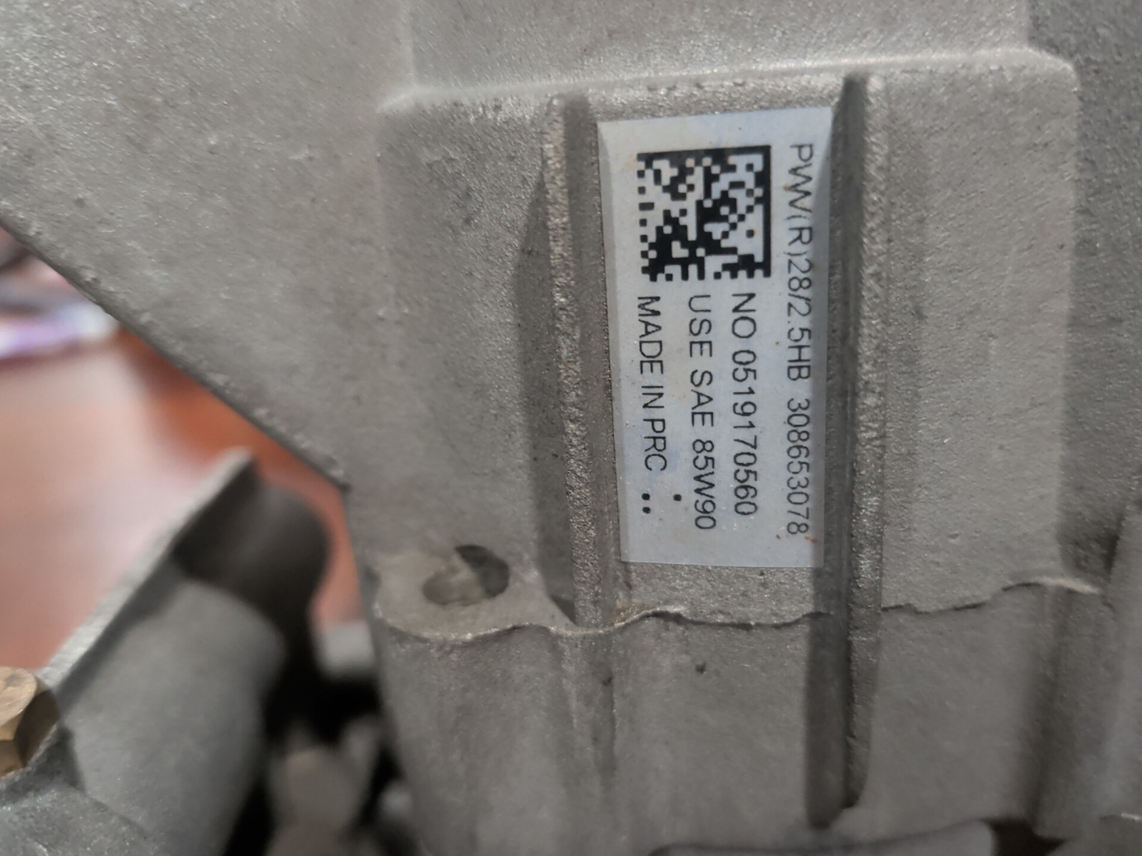 Used untested Powerstroke Honda Power Washer PS80310E Pump Model# 308653078