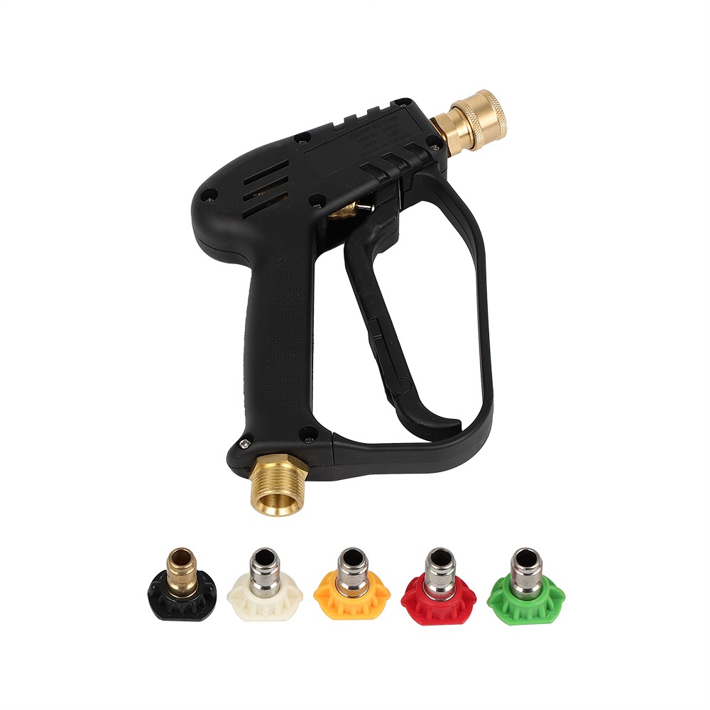 Short Pressure Washer Gun with M22-14mm Inlet Stubby High Pressure Handle Gun