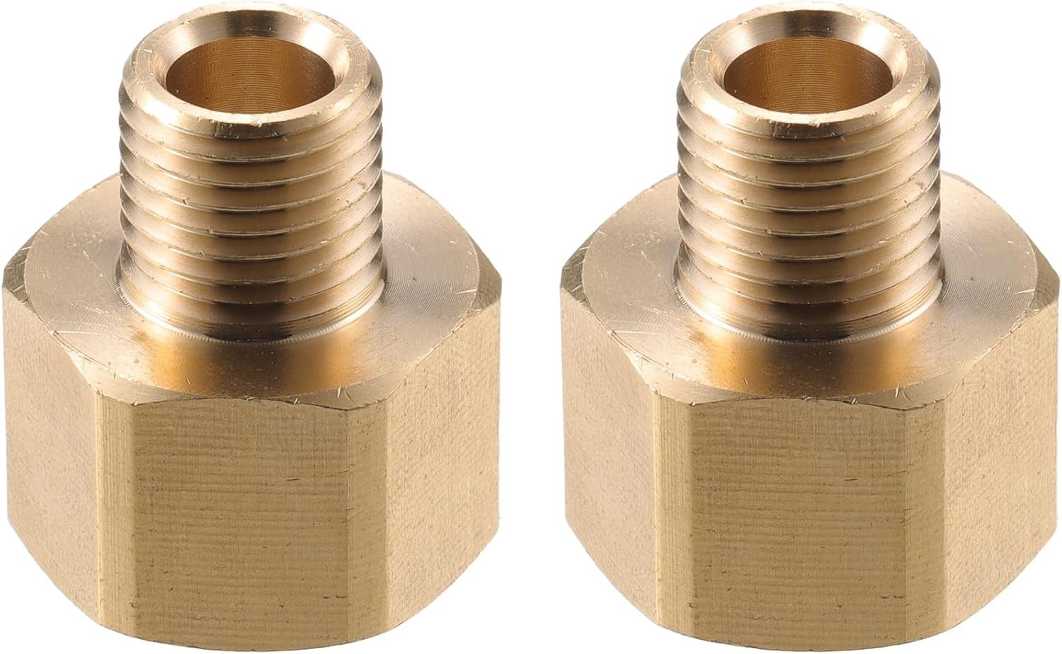 Pressure Washer Connector M22x1.5 to 9mm M14x1.5 Brass Adapter Copper Tone 1pc