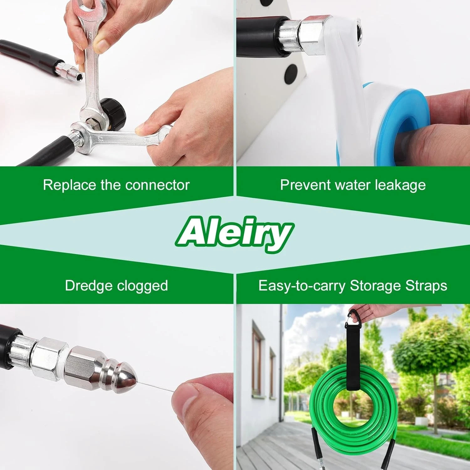 Sewer Jetter Kit for Pressure Washer,Water Jet Drain Cleaning Hose with Corner R