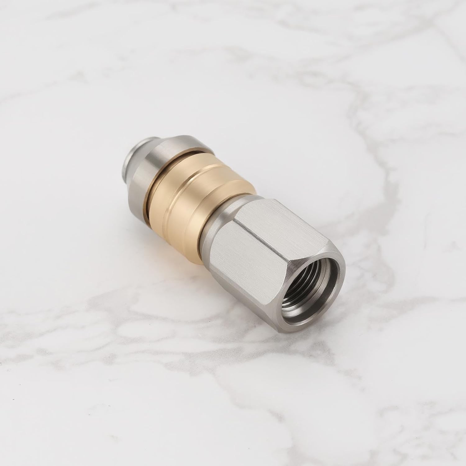 1Pc 1/8 Inch Rotering Pipe Cleaning Nozzle Stainless Steel Sewer Pipe Water