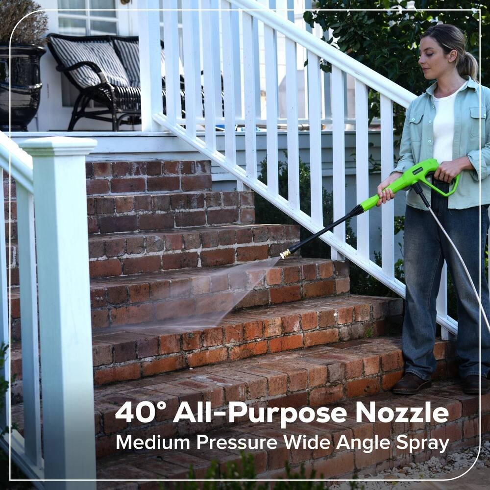 1700 PSI 1.2 GPM 13 Amp Corded Electric Pressure Washer Quick Connect Nozzle