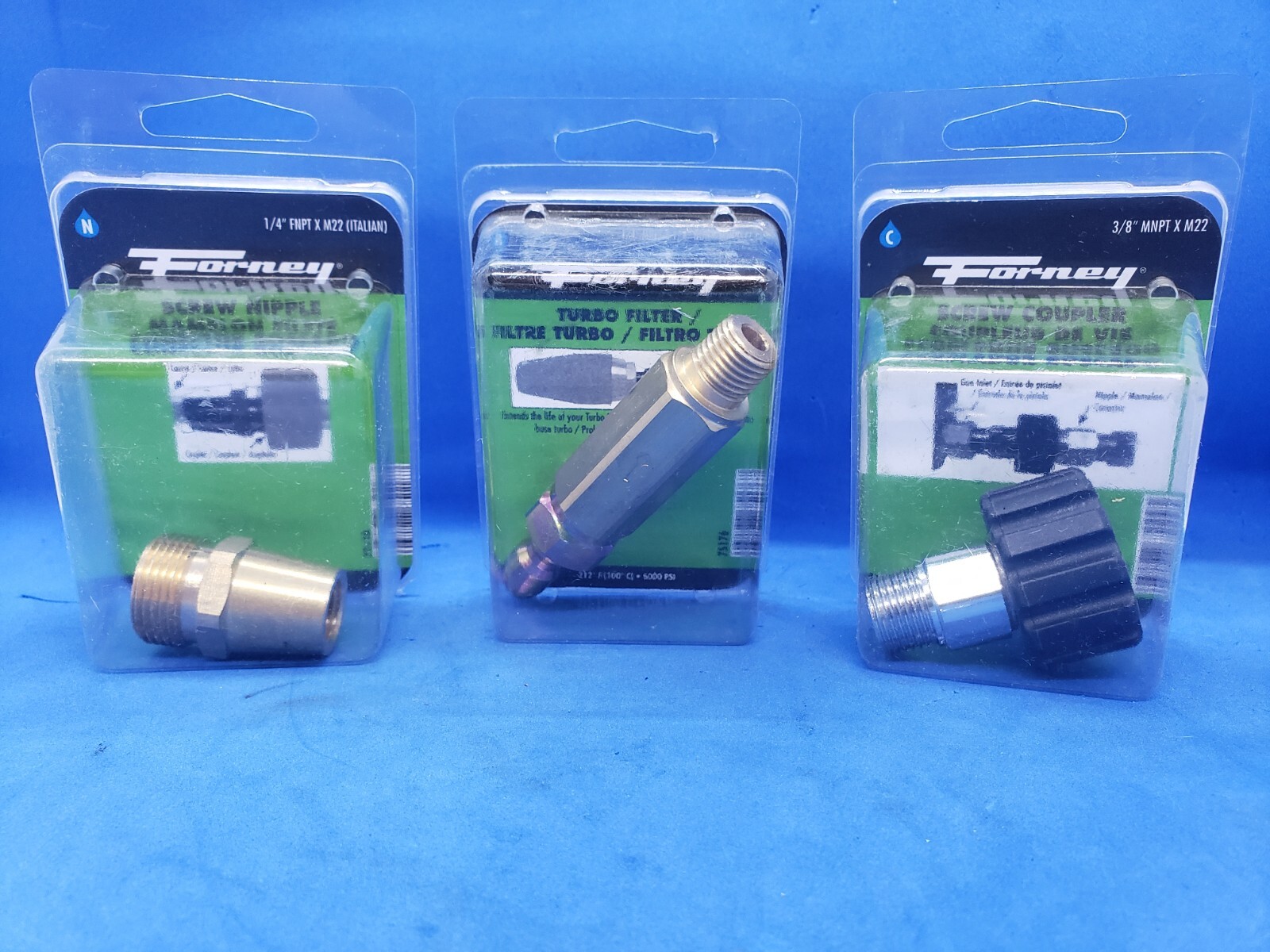 Forney Pressure Washer Parts (75118, 75176, 75109) Screw Nipple & Coupler Filter