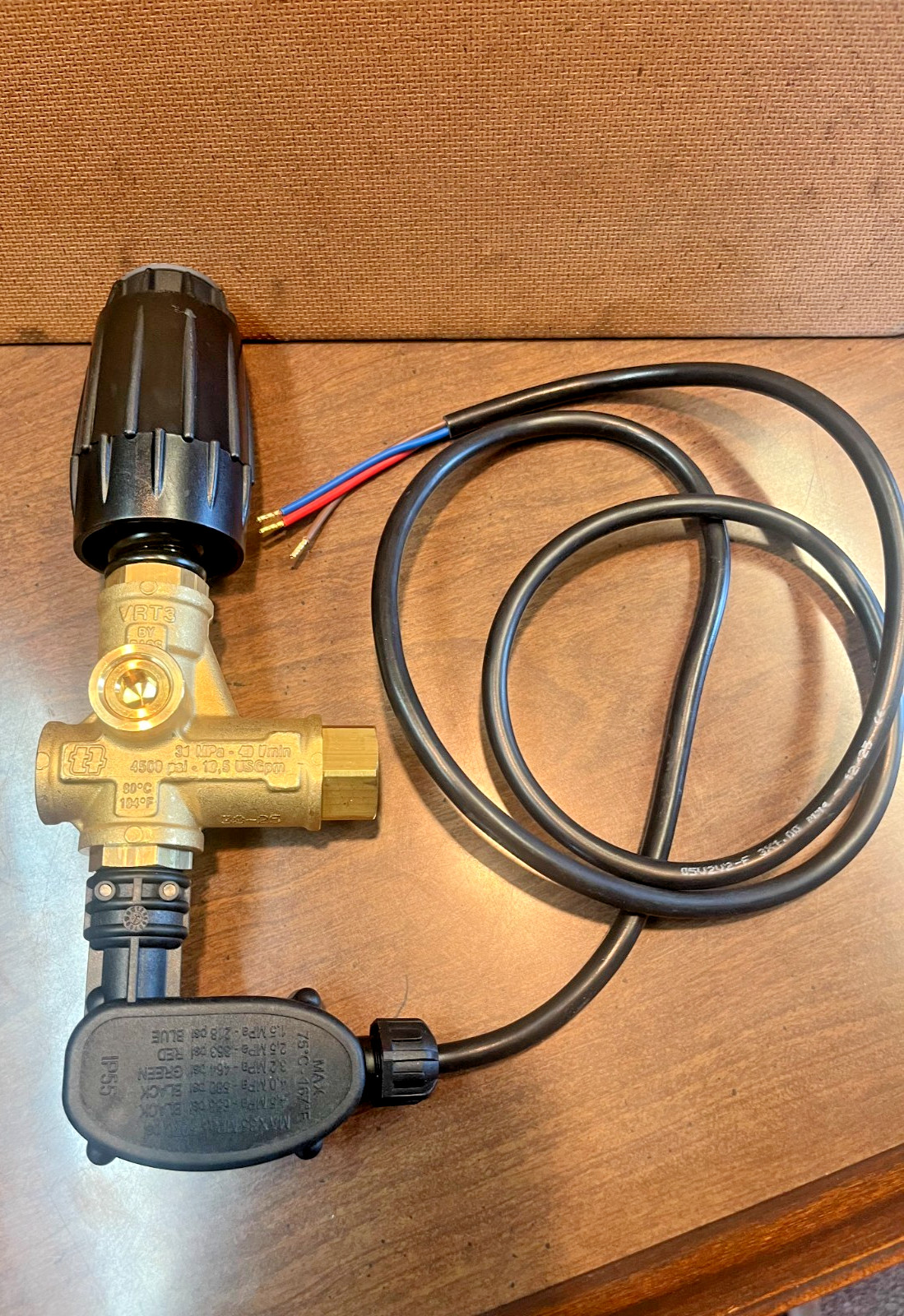 Hot Water Pressure Washer Pump VRT3-310 Unloader Valve Pressure Switch 3-Wire