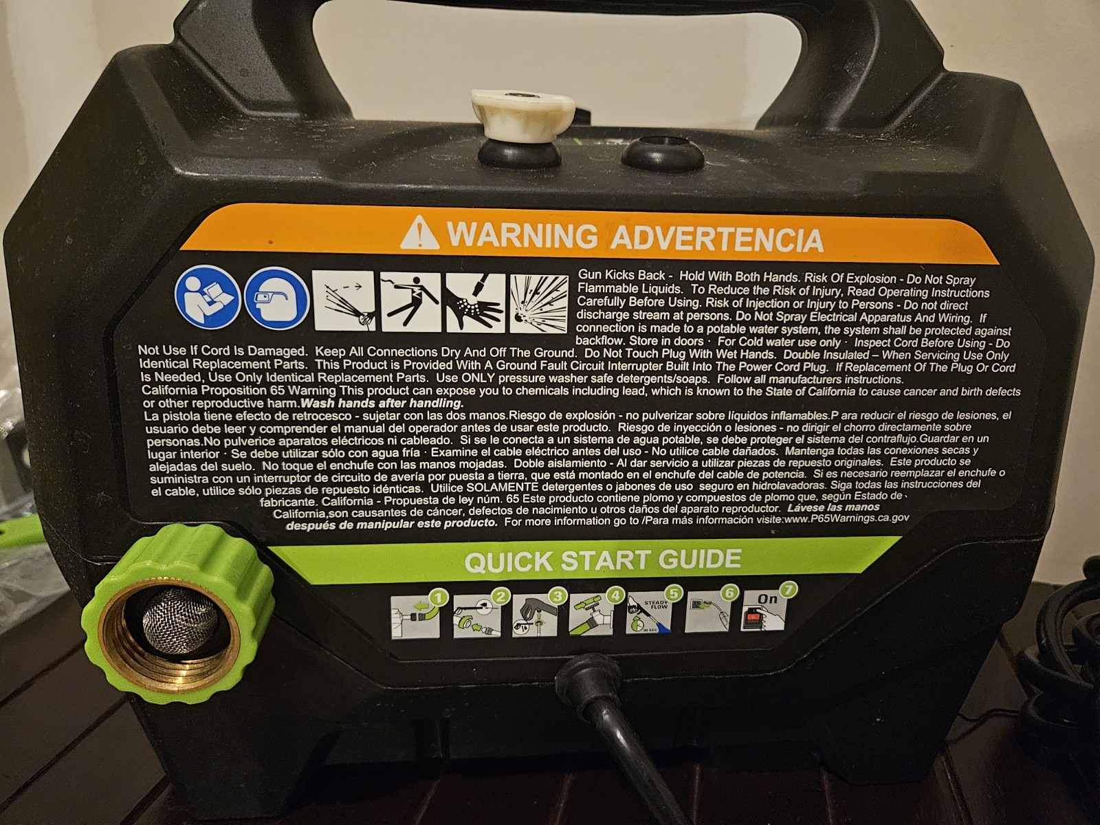 Greenworks GPW1704 1700 PSI 1.2 GPM Corded Electric Pressure Washer w/ Hose