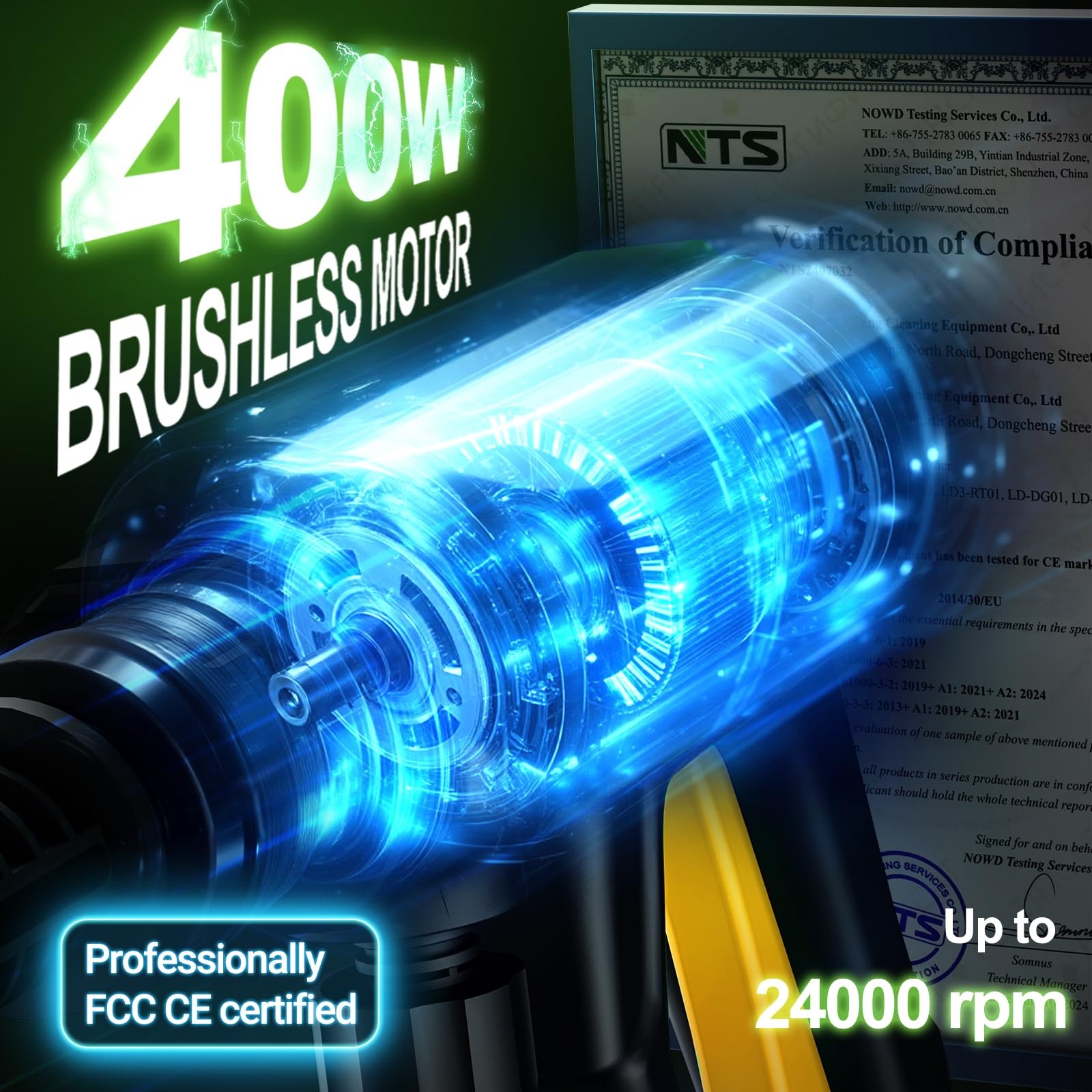 1000PSI Cordless Pressure Washer, 21V 4.0Ah Battery-Powered Brushless Motor P…
