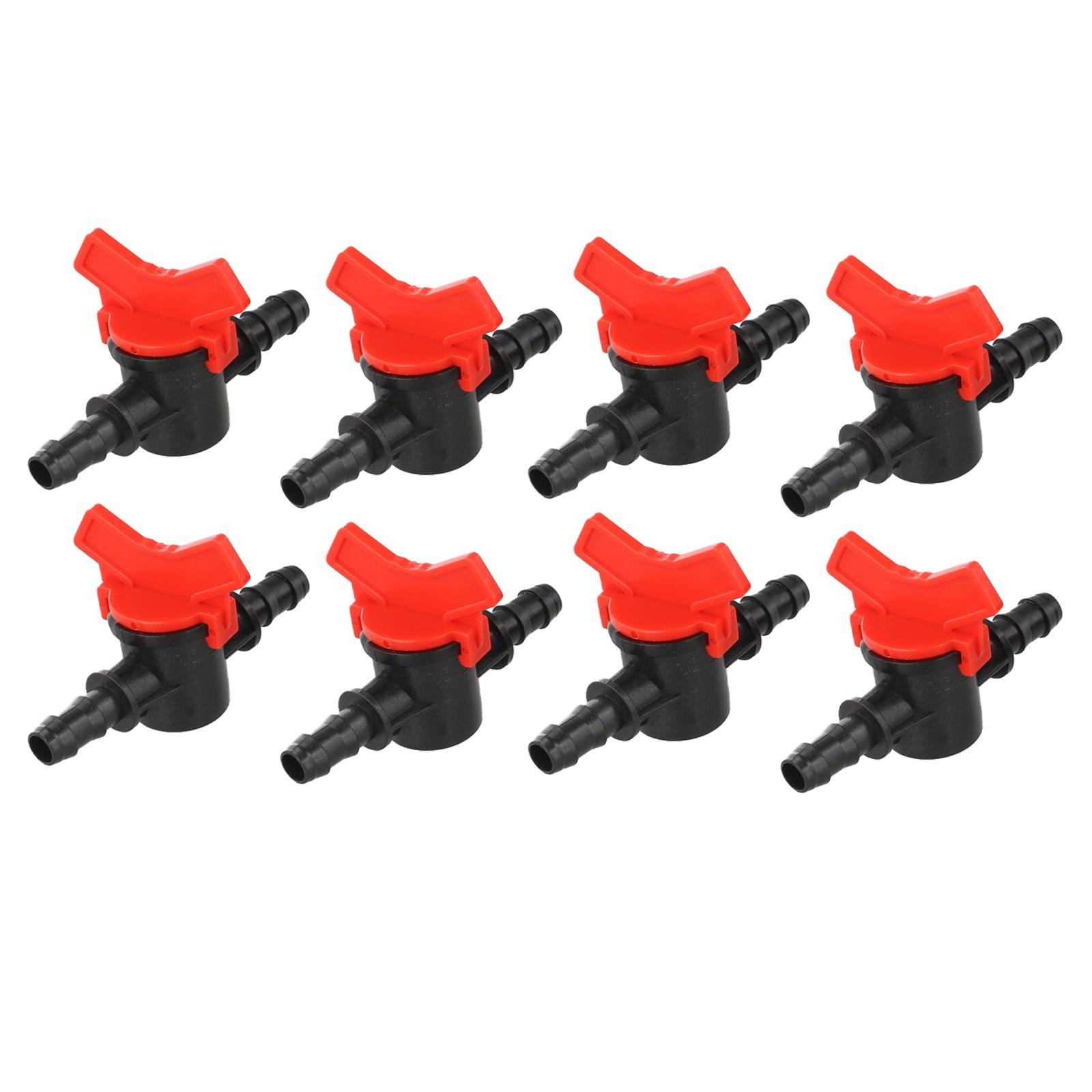 Set of 8 Garden Hose Water Valves for Effective Irrigation 8mm ID and 11mm OD