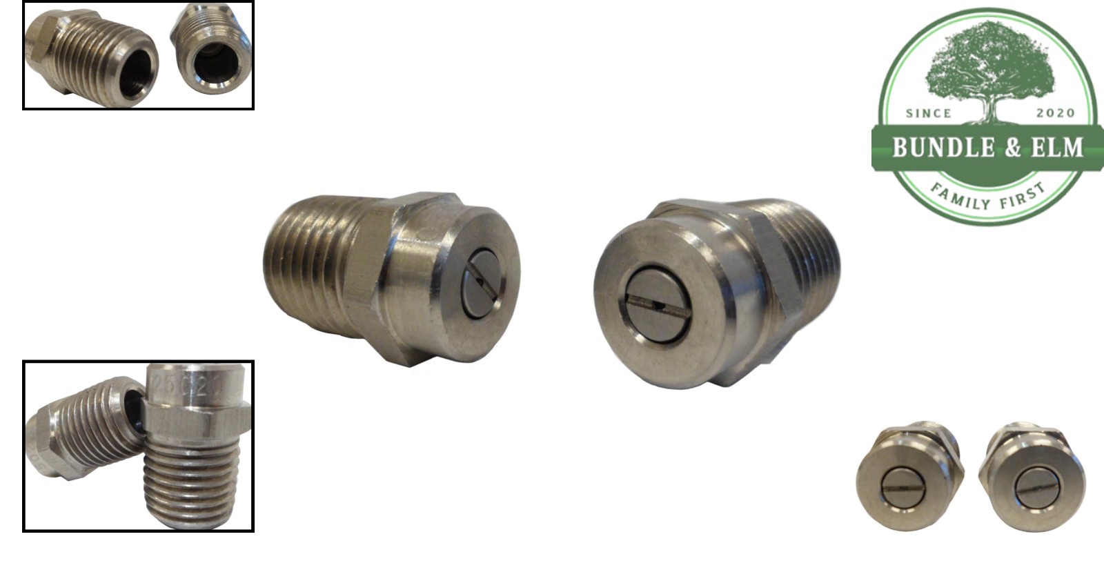 Surface Cleaner Nozzle, Stainless Steel 25 Degree Tip for High Pressure Washers