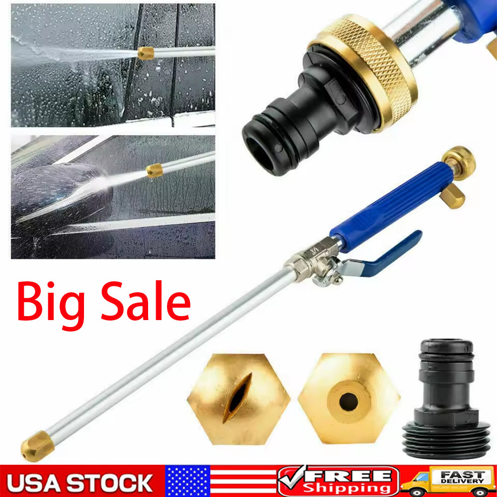 High Pressure Power Washer Water Spray Gun Nozzle Wand Attachment Garden Hose