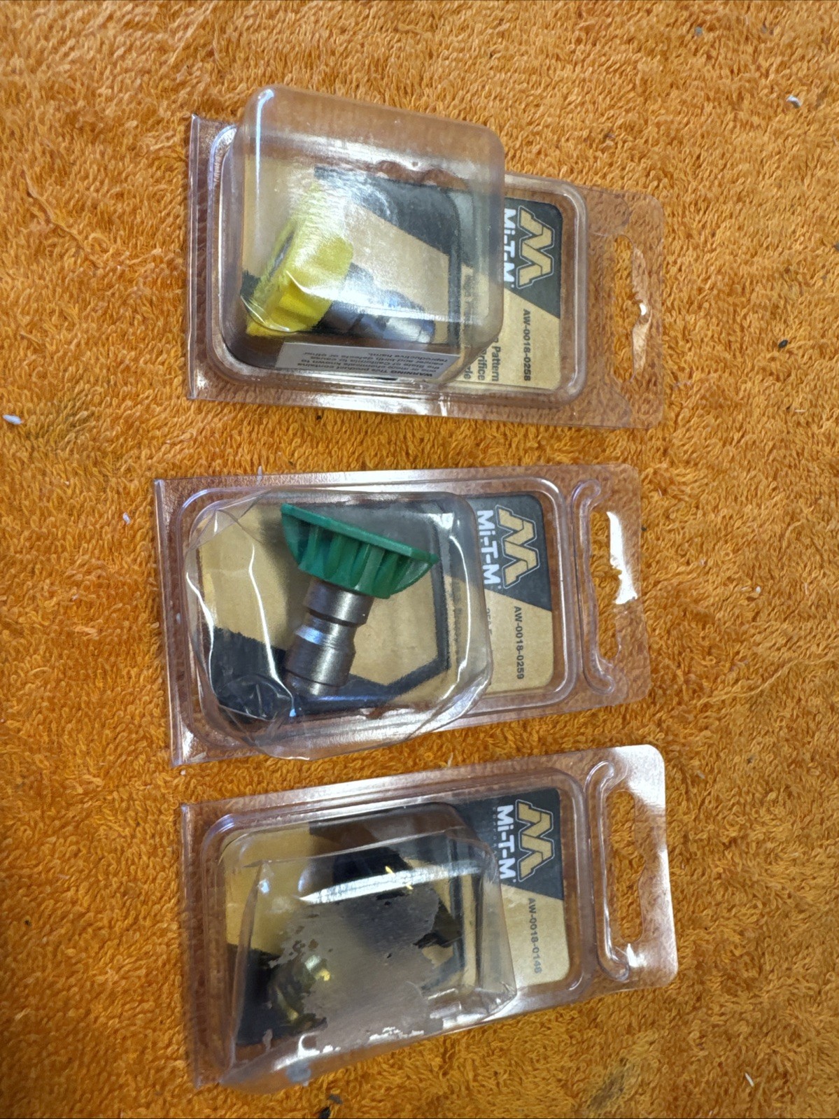 Q•Mi-T-M Pressure Washer Tips Set Of 3 High 15, 25 & Low Pressure Detergent