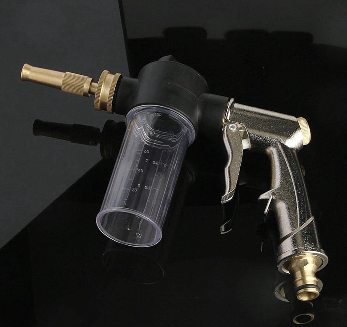 Car Wash Foam Gun Sprayer, Metal High-Pressure Car Wash Sprayer with 3.5oz/100cc