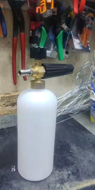 1/4″ Snow Foam Pressure Washer Gun Car Wash Soap Lance Cannon Spray Jet Bottle