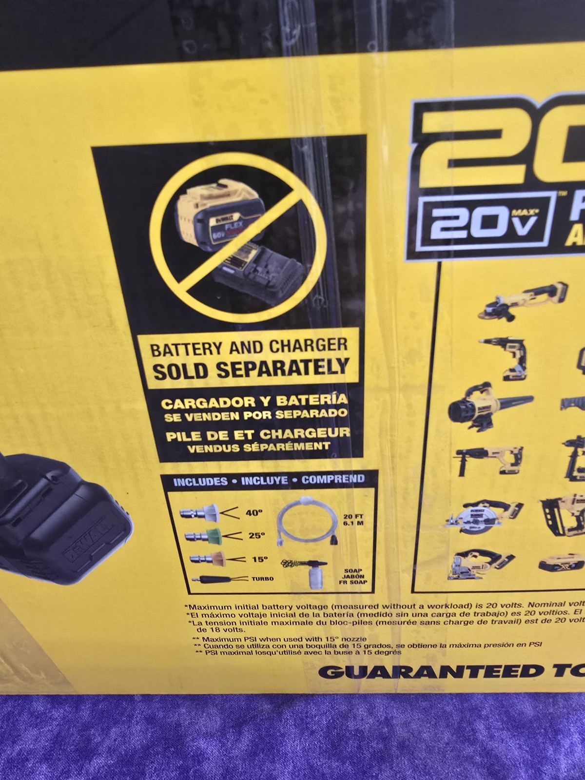 💥BRAND NEW SEALED💥DEWALT DCPW550B 20V 550 PSI POWER CLEANER PRESSURE WASHER