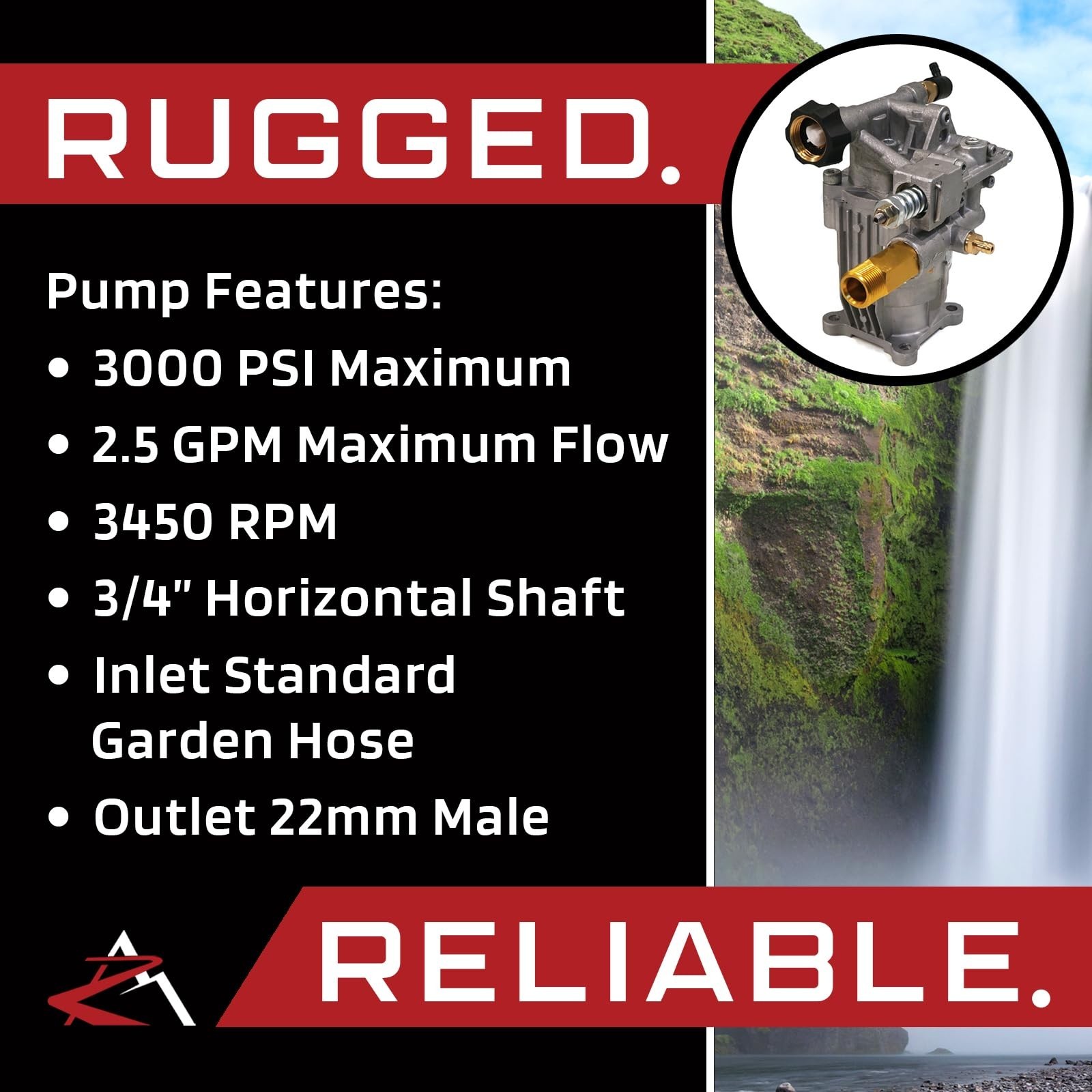 | Power Pressure Washer Water Pump for 3000 PSI OEM Himore 309515003 Engines