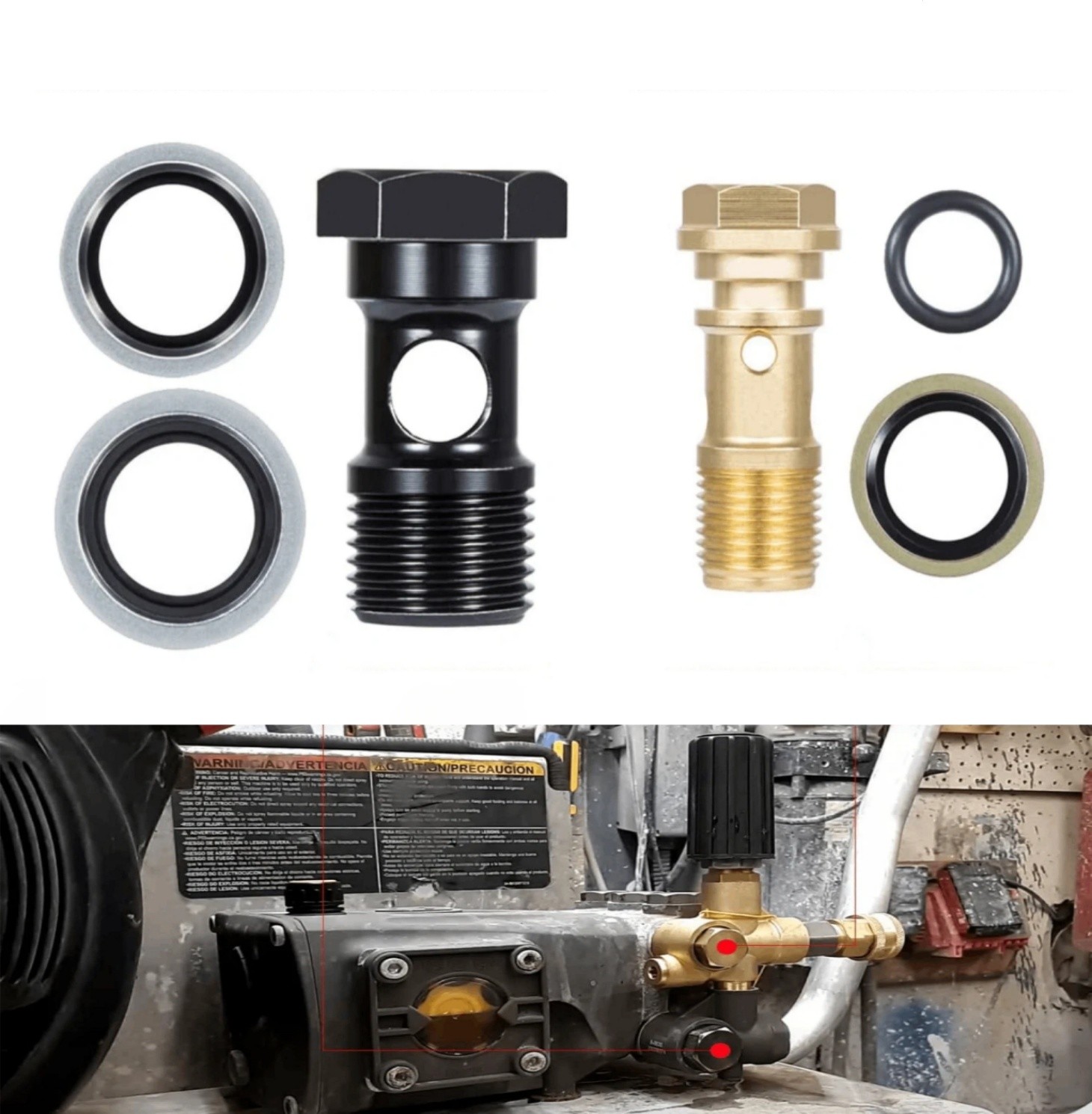For Annovi Reverberi XM RK Series Gymatic 3/B Unloader Mounting Bolt Kit AR2119