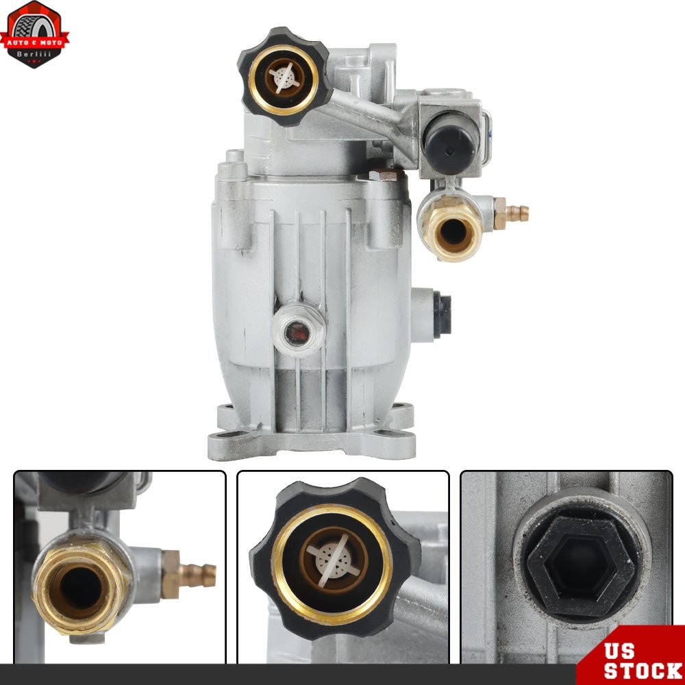 2.5 GPM 3000 PSI Universal Pressure Washer Pump 3/4 HorizShaft MAX Oil Sealed US