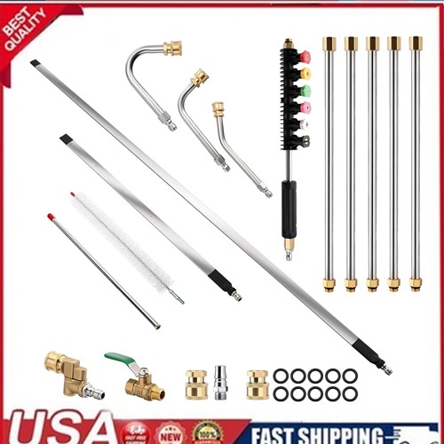 47″ &24″ Radiator Cleaning Wand Set, 97.5 Inch Pressure Washer Extension Wand