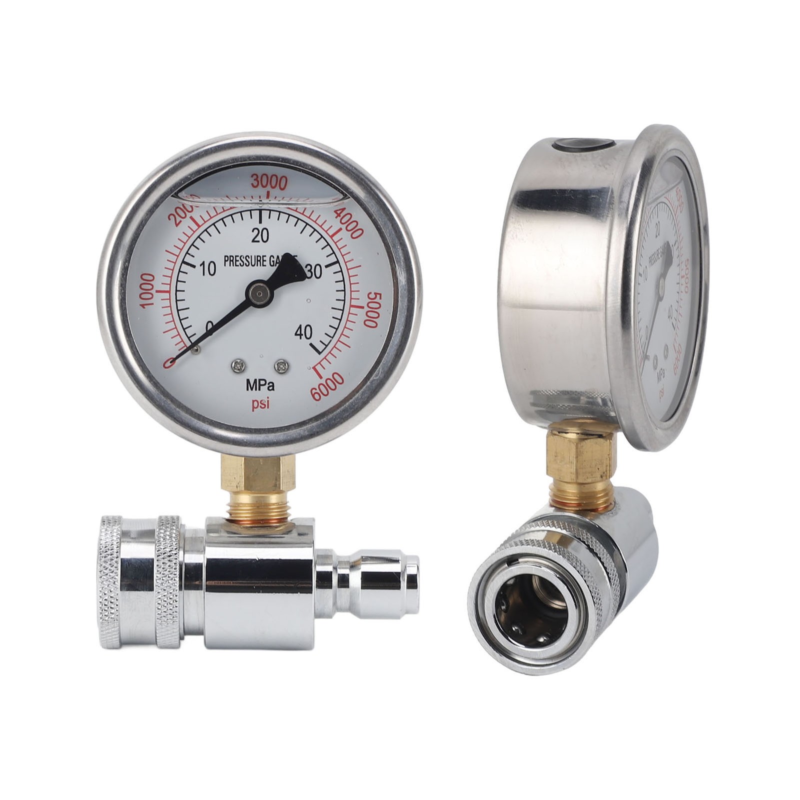 1 Pressure Washer Gauge High Pressure 6000psi For Car Washing NEW