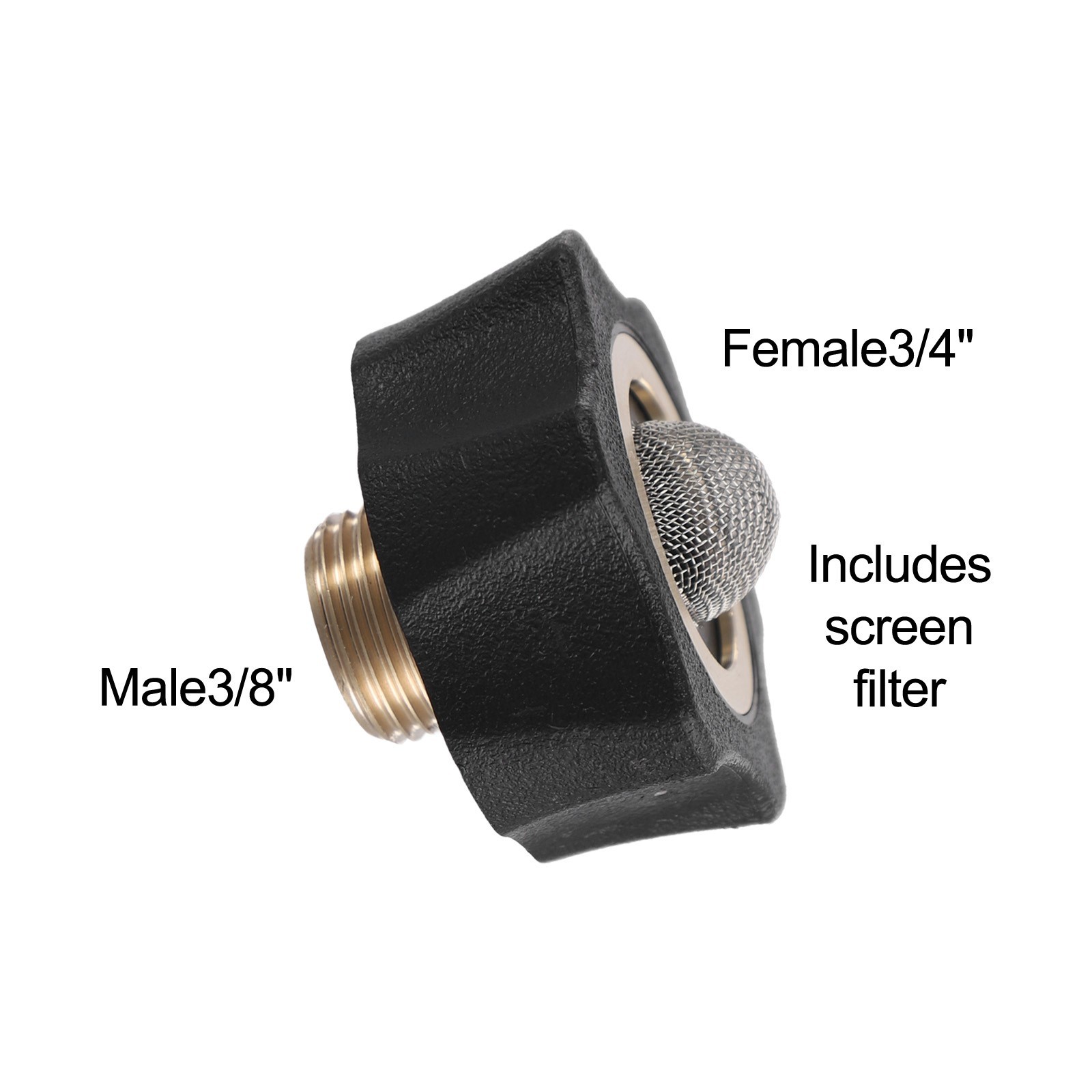 Anodized Aluminum Water Inlet Fitting for Pressure Washing Applications