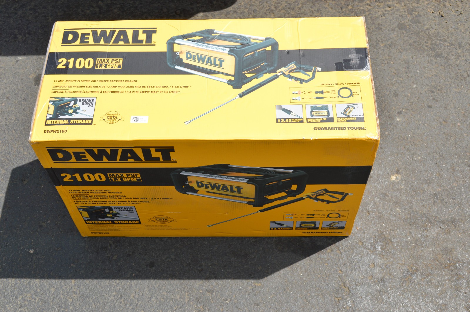 Dewalt Pressure washer DWPW2100 2100 psi