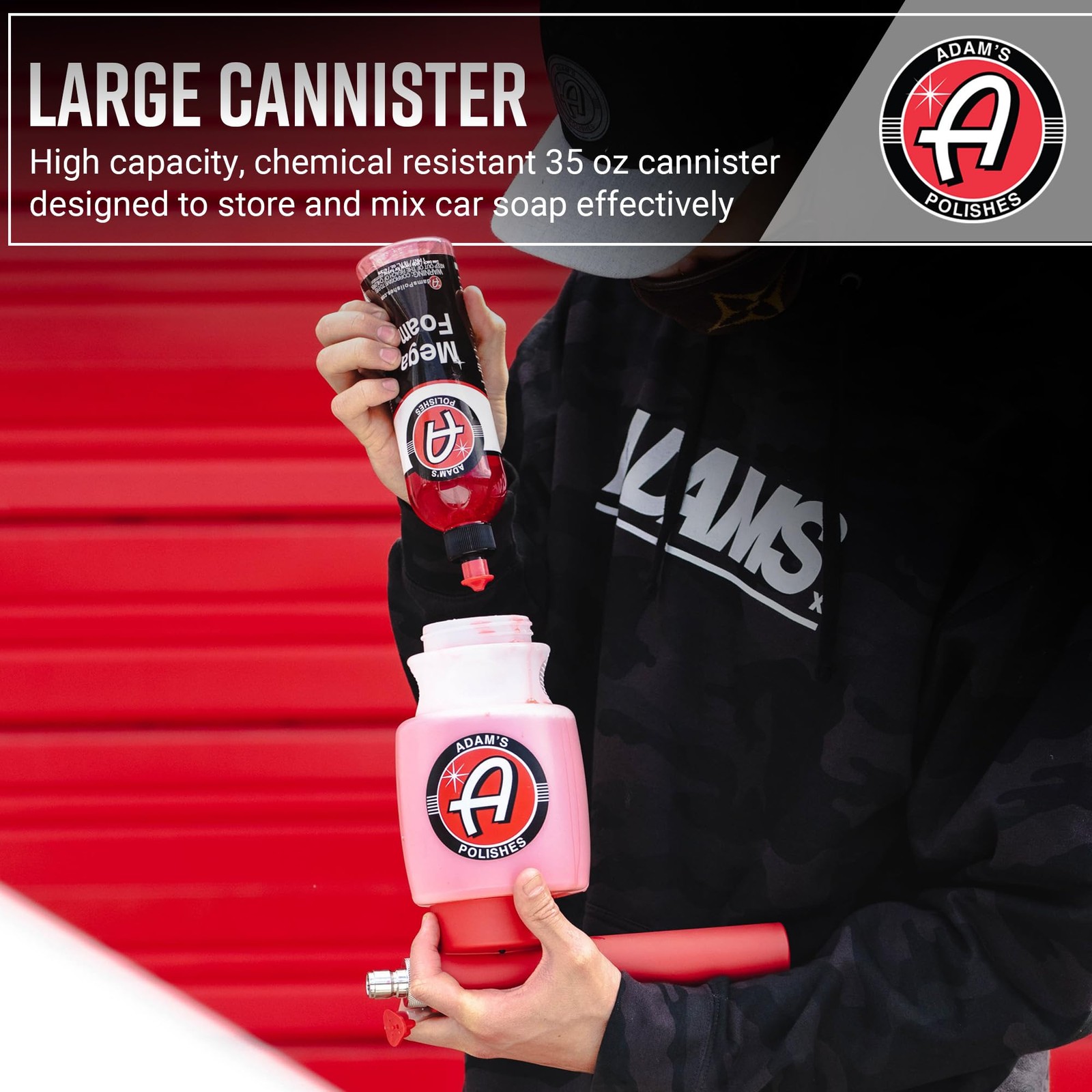 Adams Polishes Foam Gun Car Wash Sprayer – Connects to Garden Hose for Car Wa…