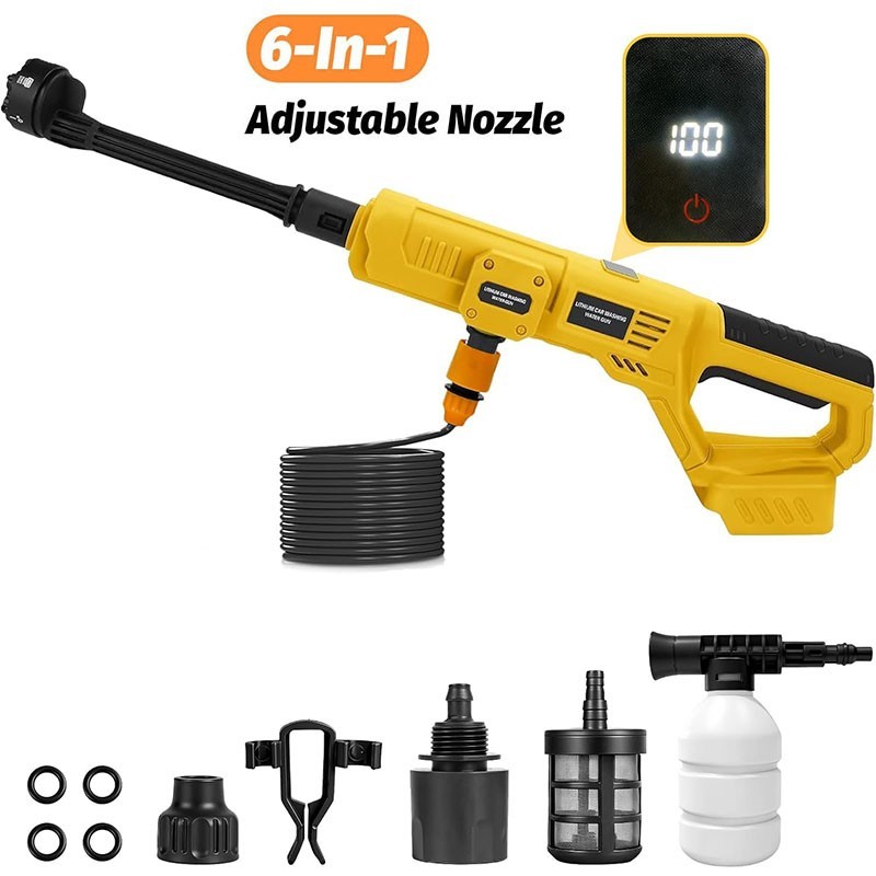1000PSI Cordless Portable Washer Compatible with DeWalt 20V Batteries(Tool Only)