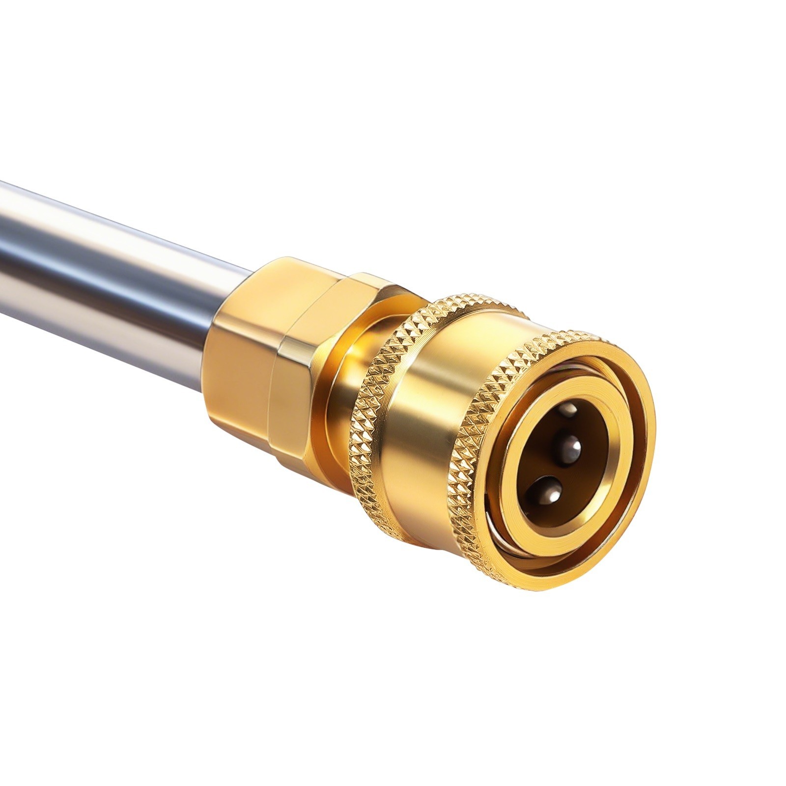 Pressure Washer Extension Wand 9.5 ft Long Curved Rod Kit Brass and Steel Build