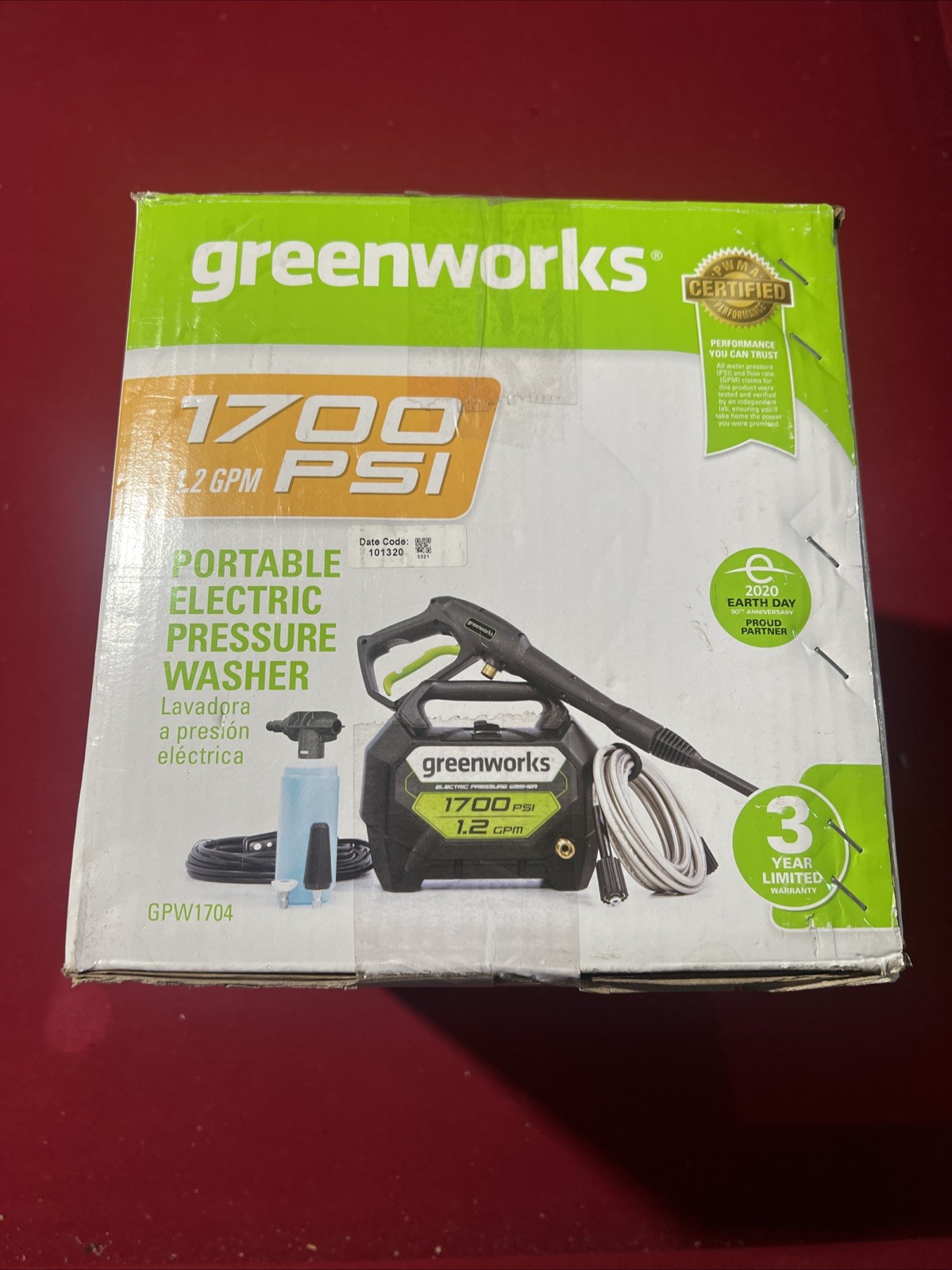 Greenworks 1700 PSI 1.2 GPM Electric Pressure Washer