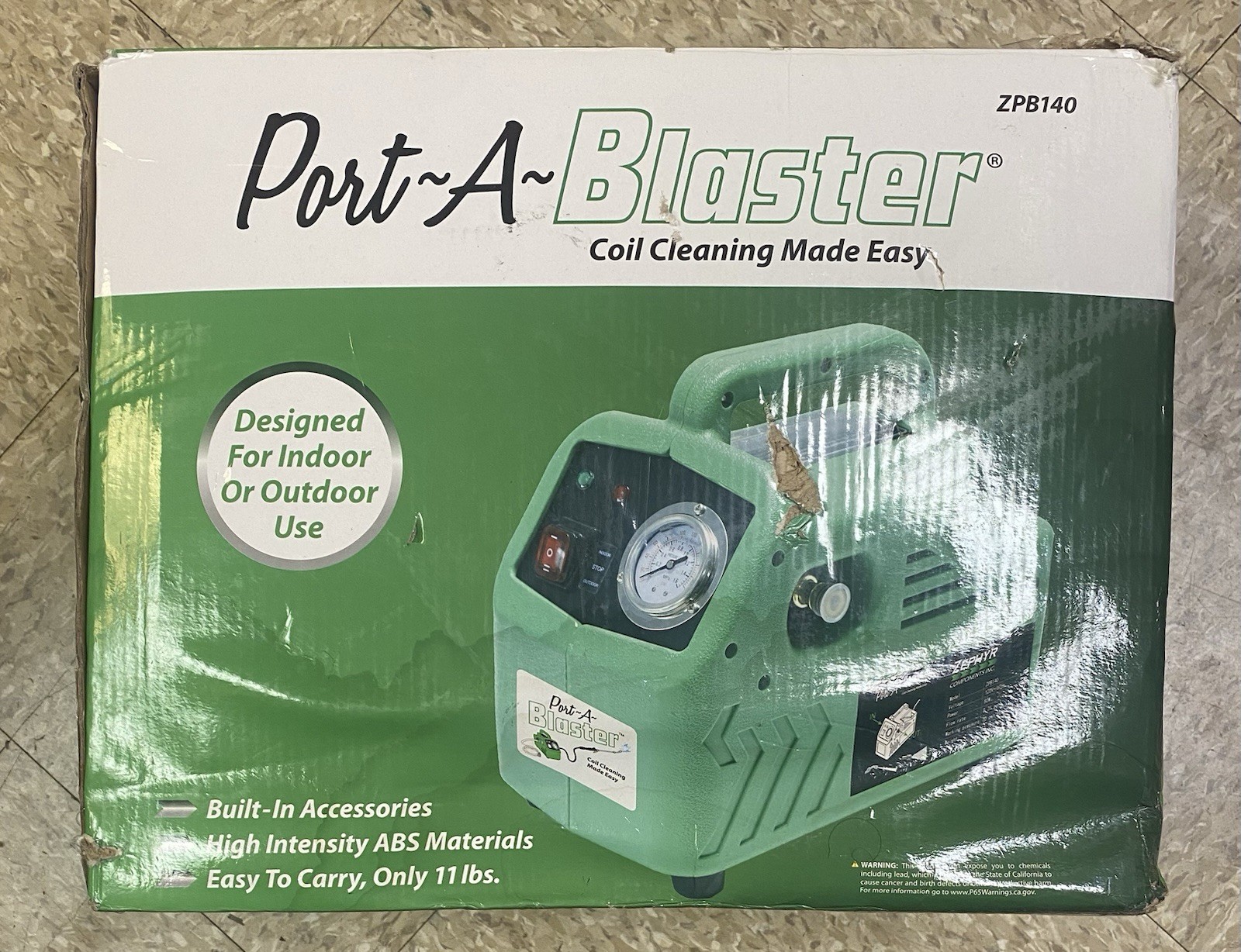 Works See Pics ZPB140 Port A Blaster HVAC Coil Cleaning Portable Pressure Washer