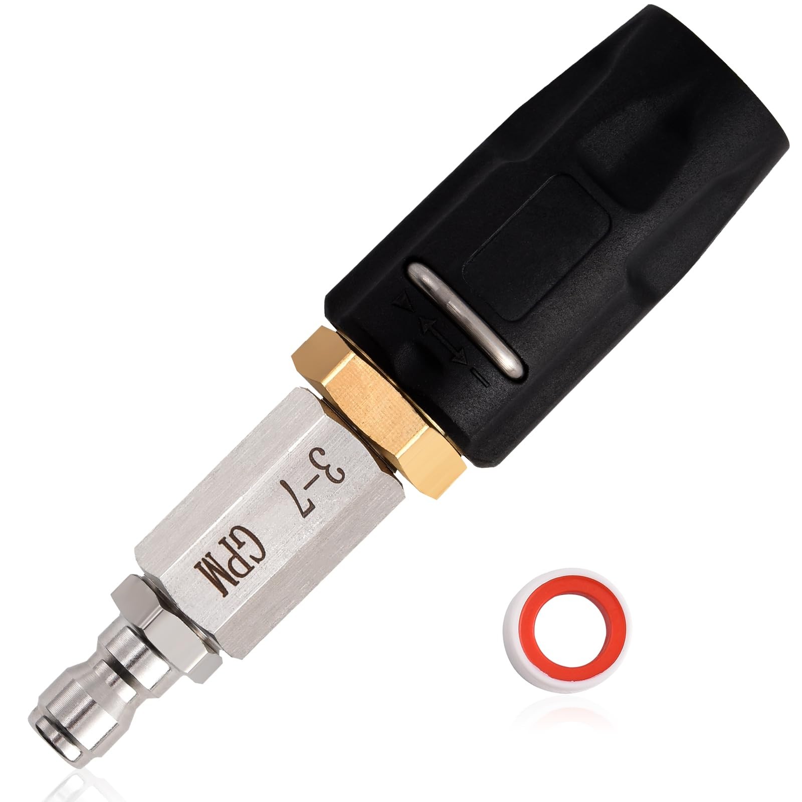 Adjustable Downstream Soft Wash Nozzle, Tip M5 Long Range Soap Twist Nozzle w…