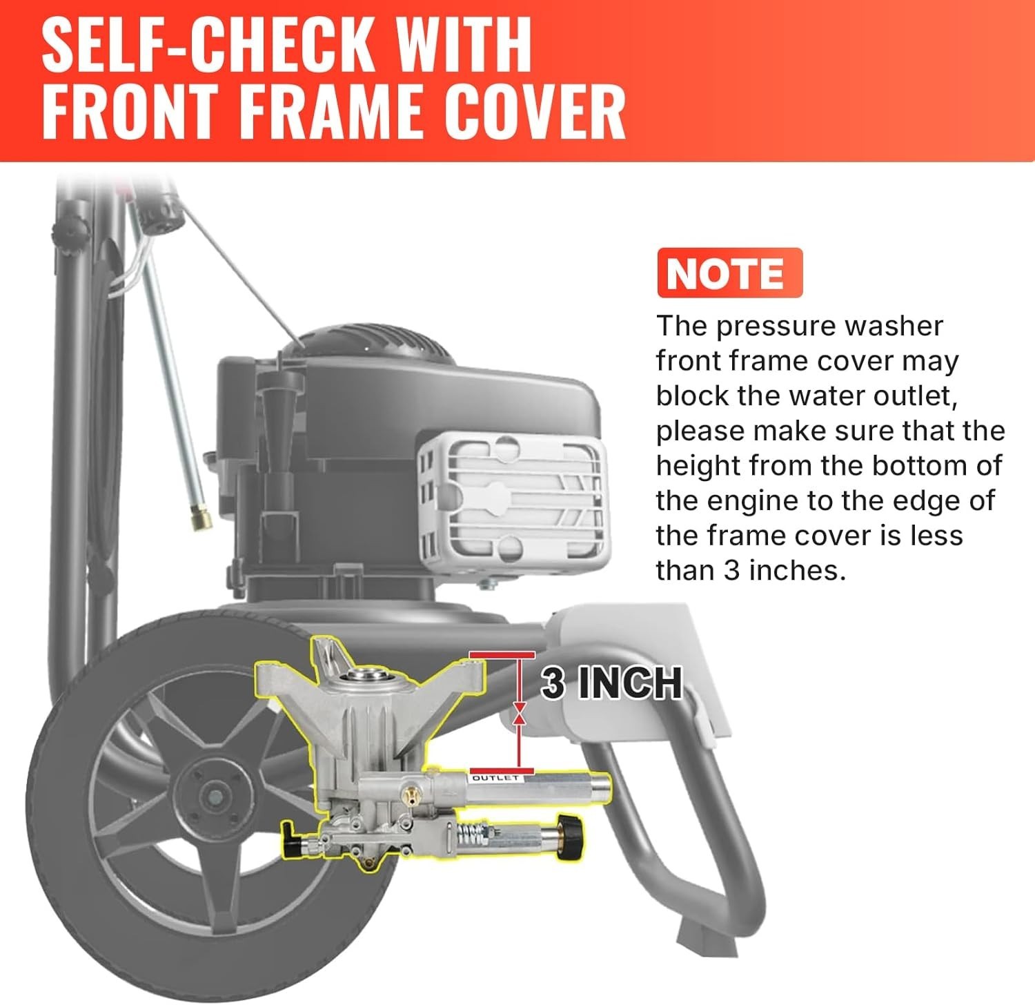 YAMATIC 7/8″ Shaft Vertical Pressure Washer Pump 2200-2500 PSI 2.2 GPM